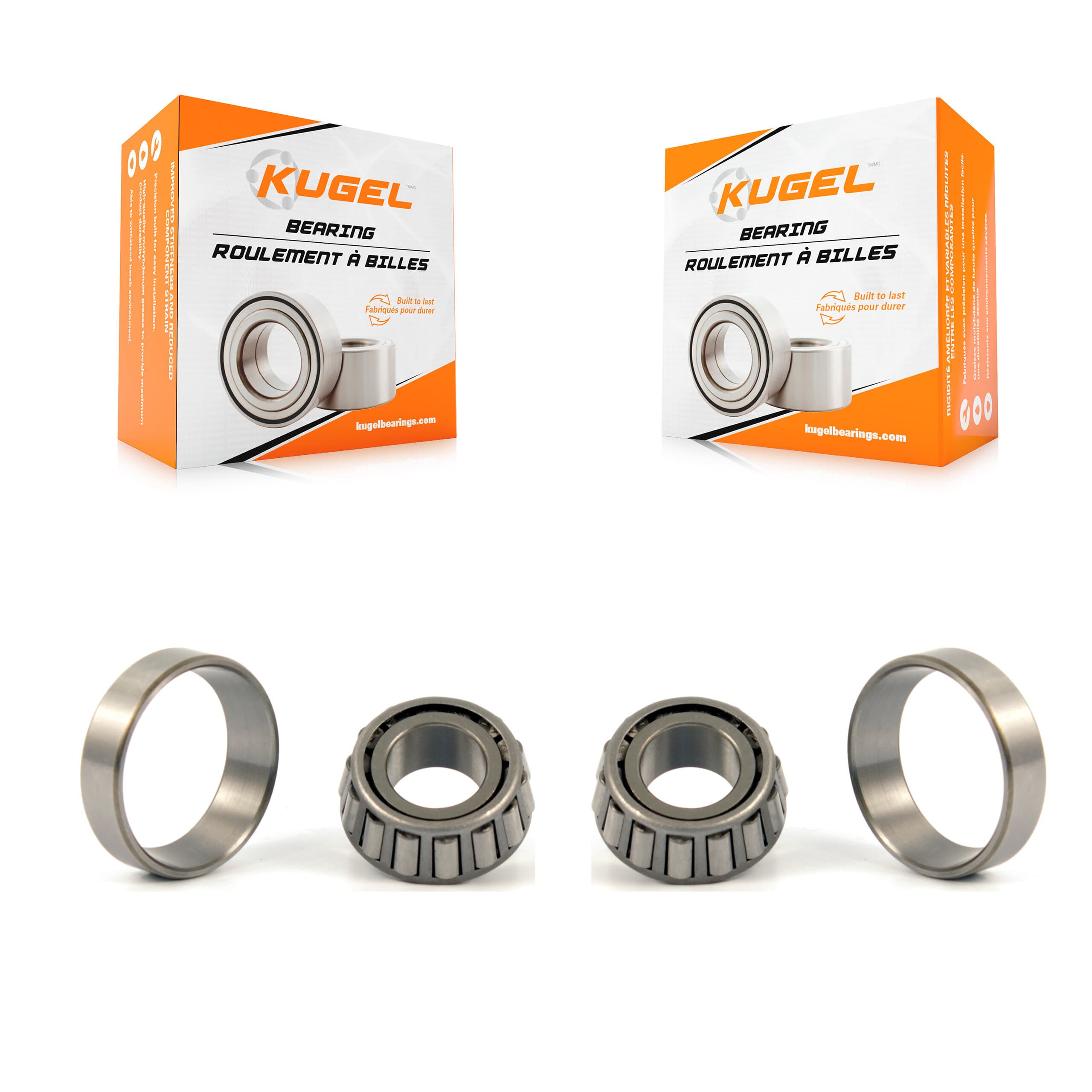 Kugel - K70-101083 - Front Outer Wheel Bearing and Race Set Kits image 1