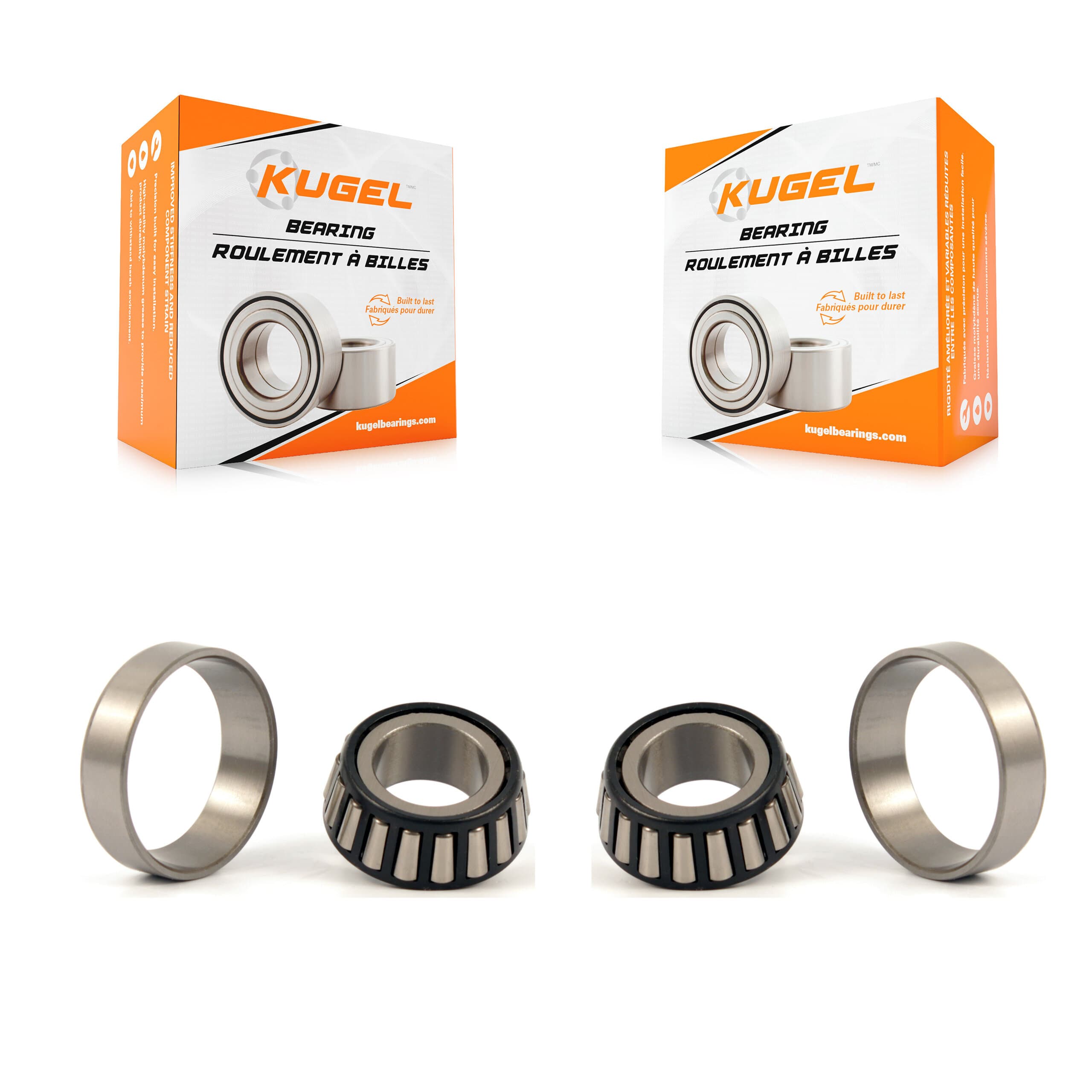 Kugel - K70-101121 - Rear Outer Wheel Bearing and Race Set Kits image 1