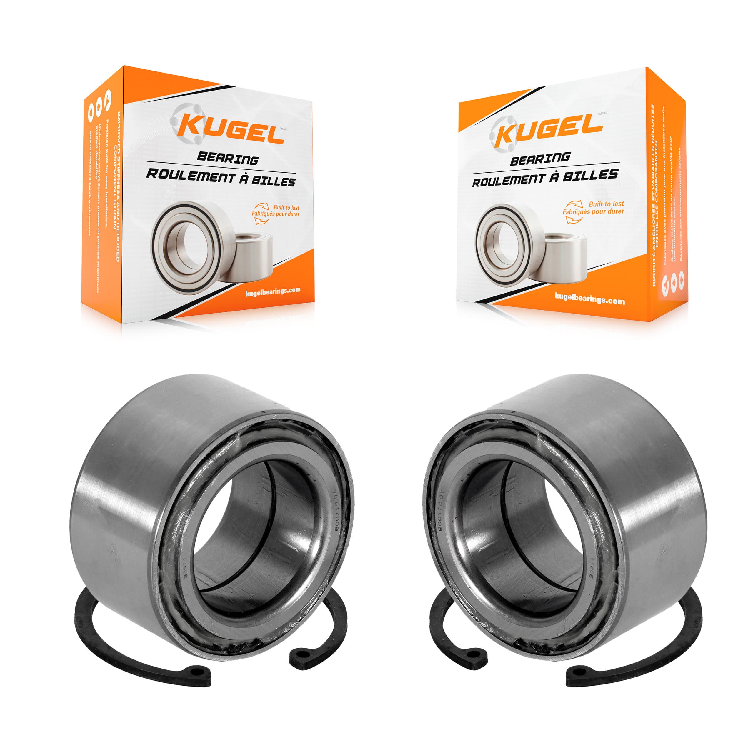 Kugel - K70-101319 - Front Inner Wheel Bearing and Race Set Kits image 1