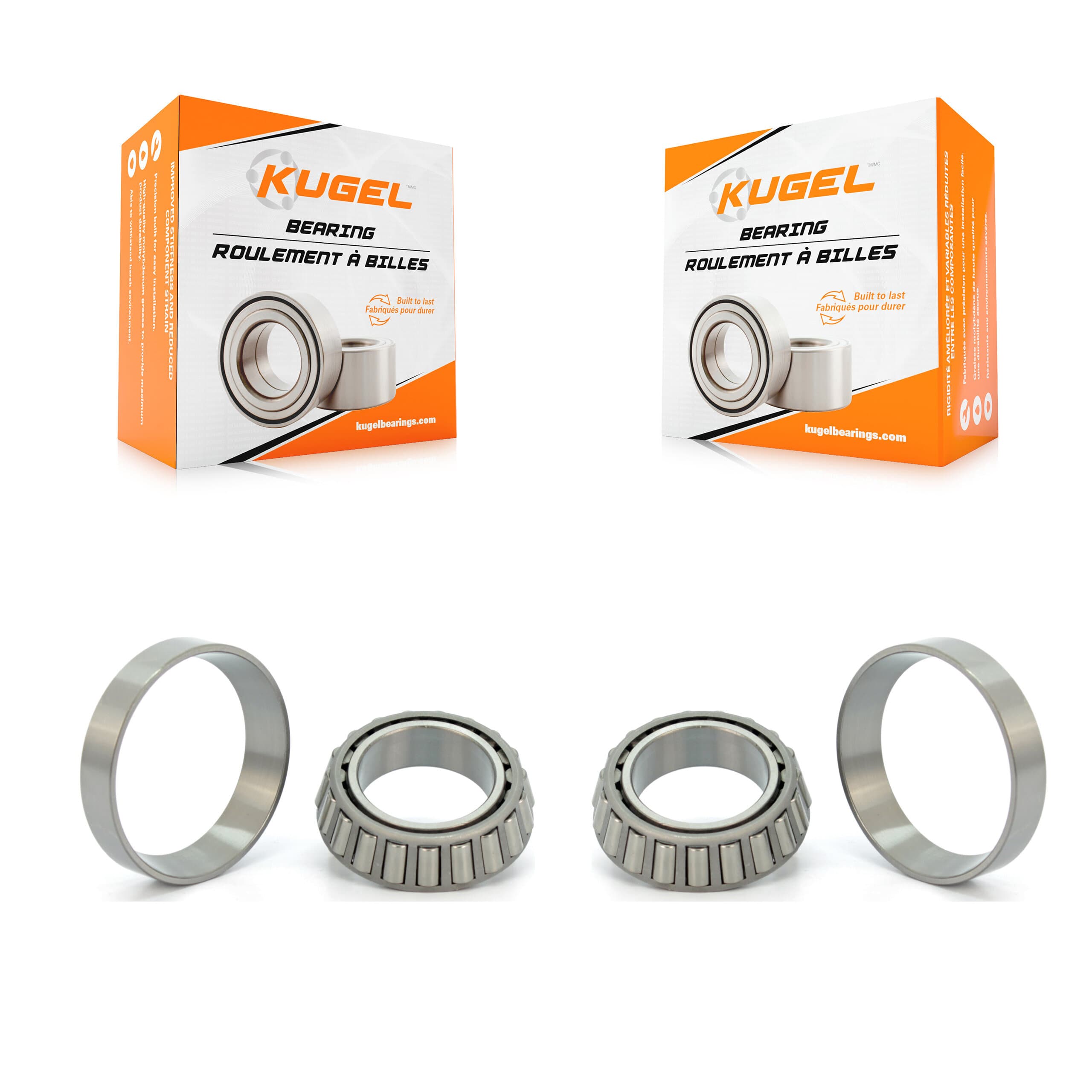 Kugel - K70-101325 - Front Inner Wheel Bearing and Race Set Kits image 1