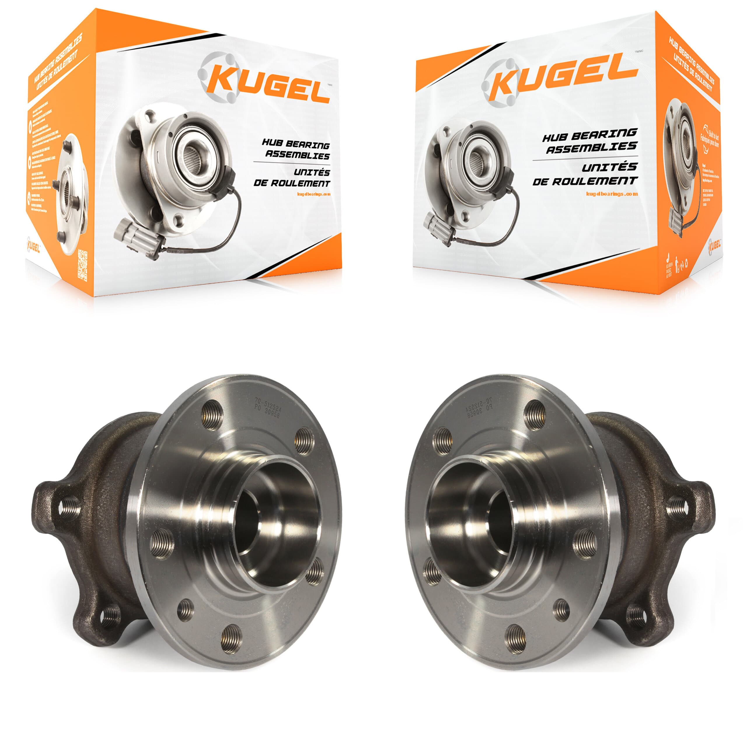 Kugel - K70-101381 - Rear Wheel Bearing and Hub Assembly Kits image 1