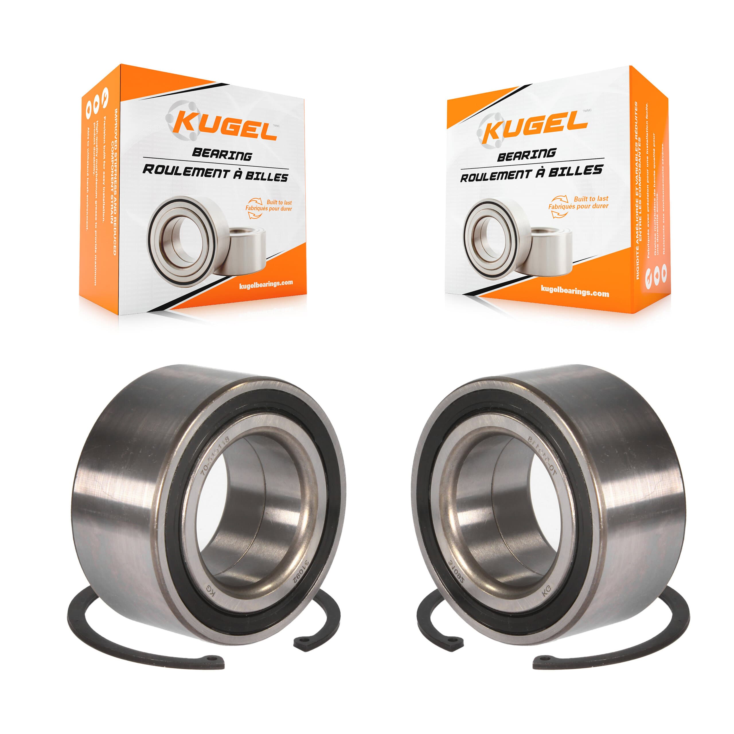 Kugel - K70-101397 - Front Wheel Bearing Kits image 1