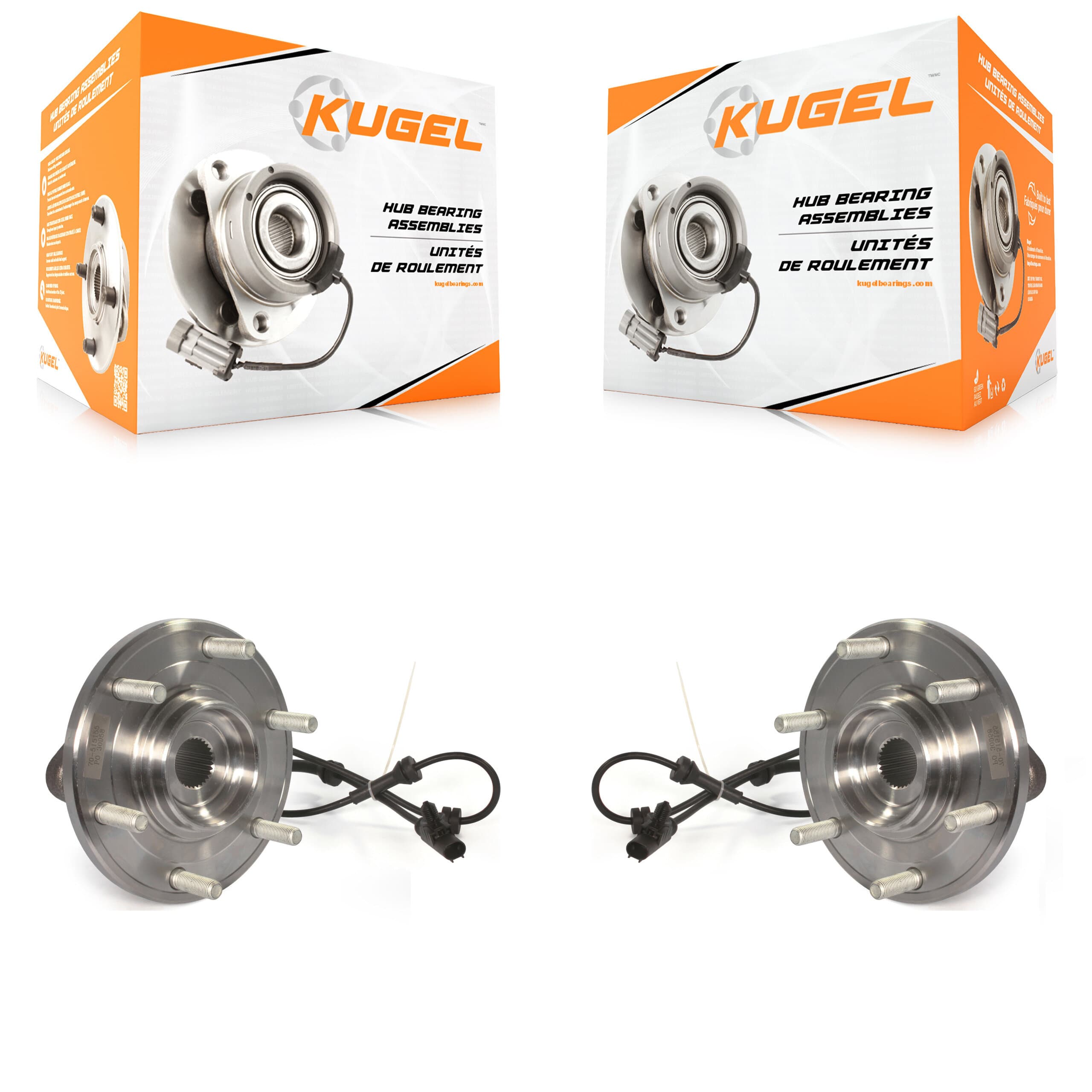 Kugel - K70-101417 - Front Wheel Bearing and Hub Assembly Kits image 1
