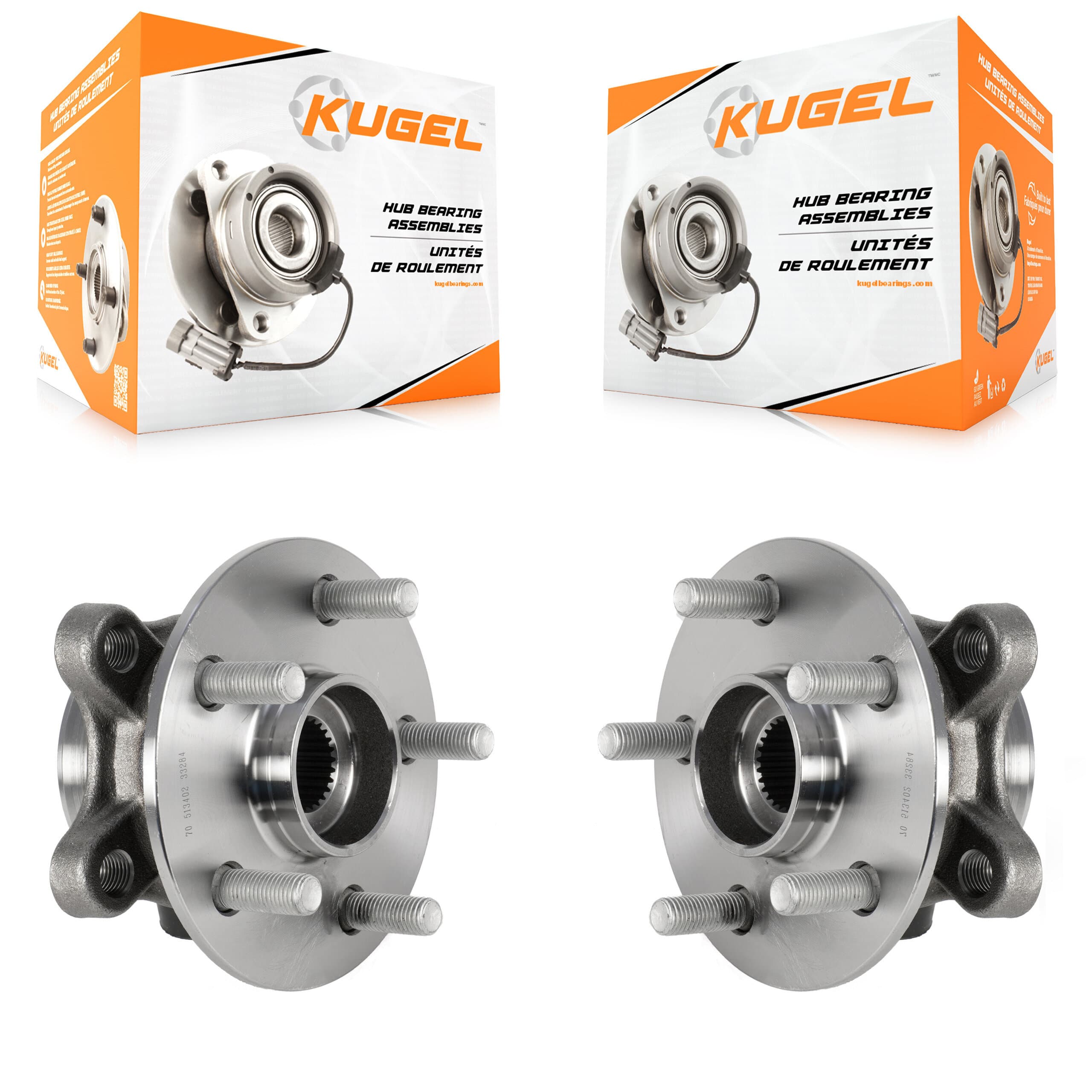 Kugel - K70-101812 - Front Wheel Bearing and Hub Assembly Kits image 1