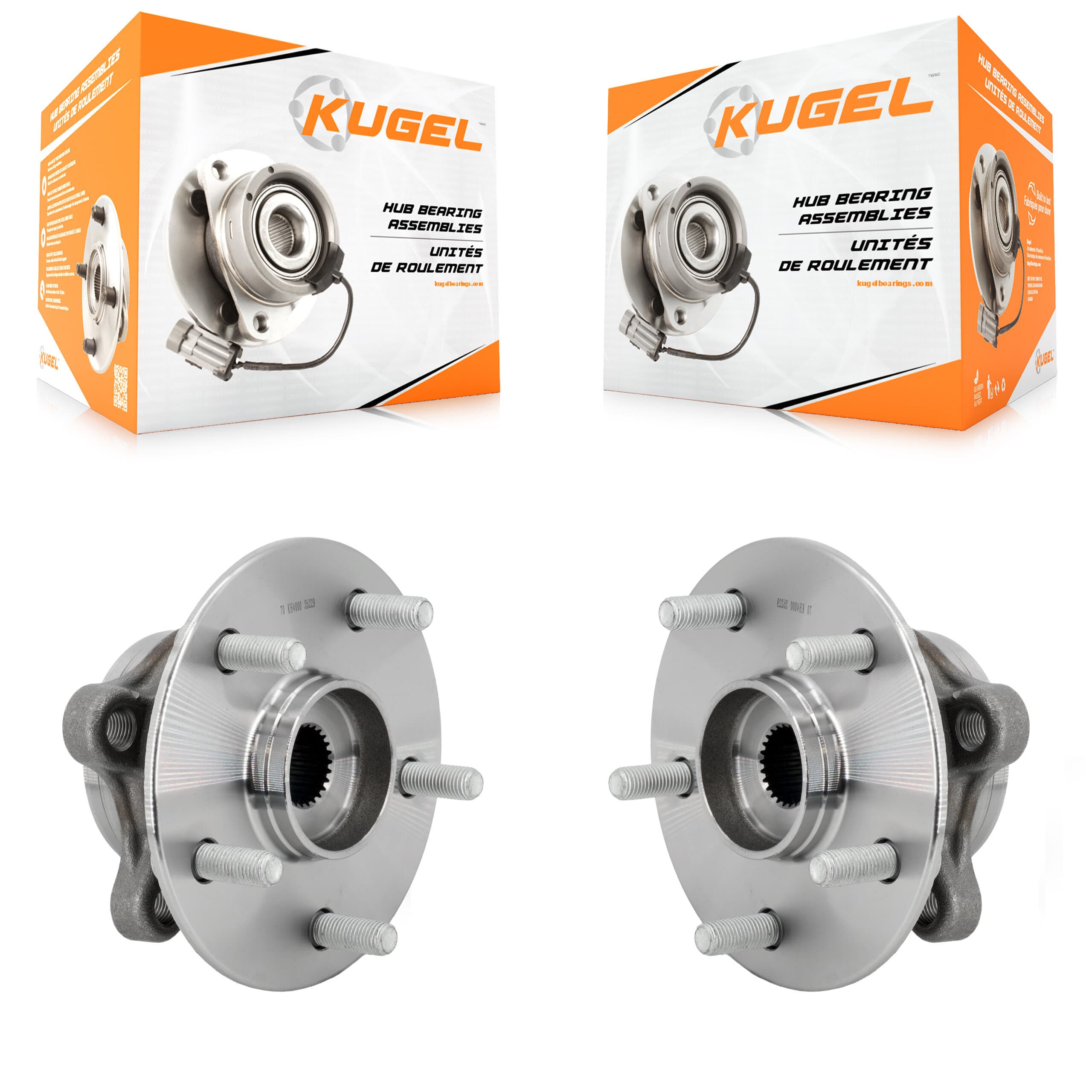 Kugel - K70-102068 - Front Wheel Bearing and Hub Assembly Kits image 1