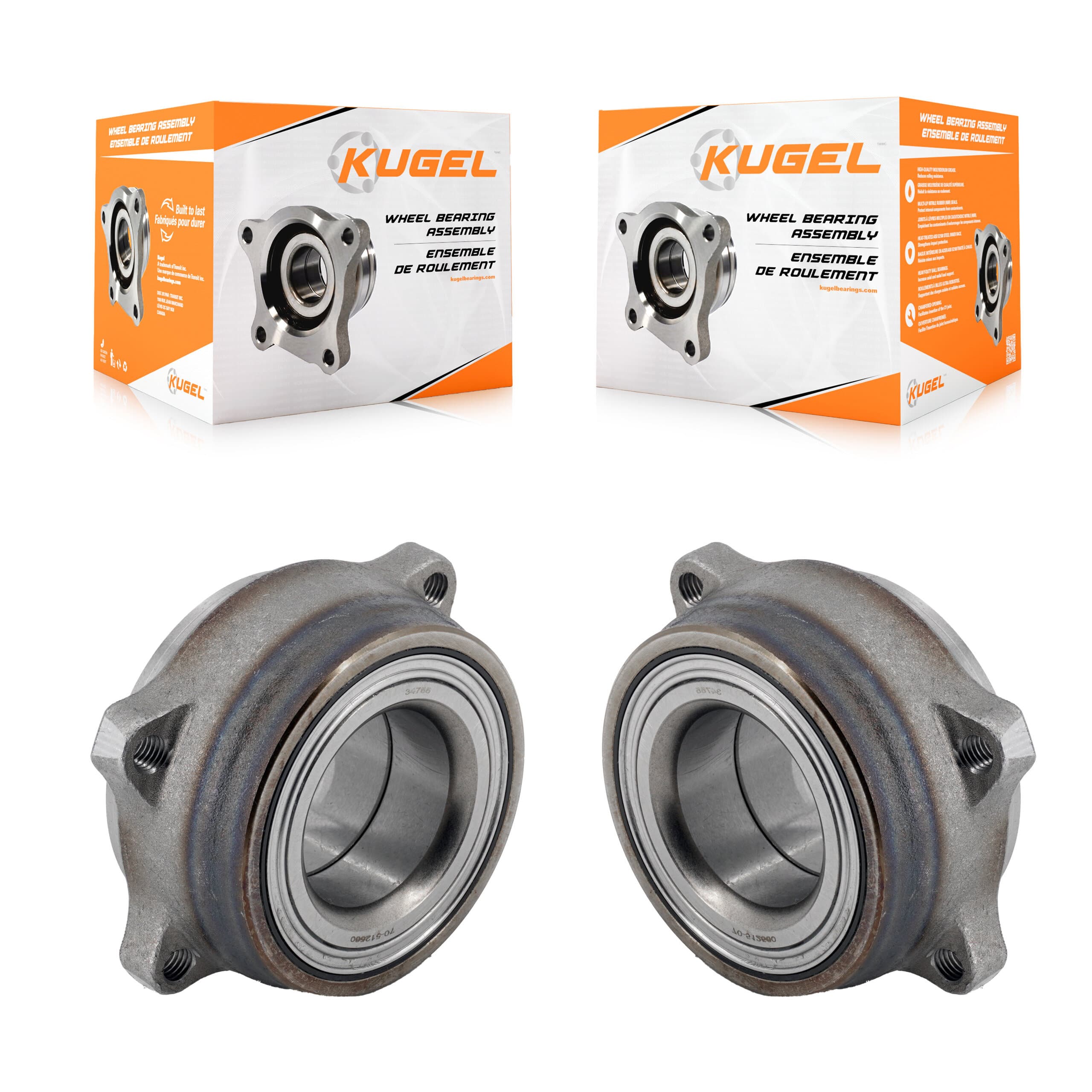 Kugel - K70-102255 - Rear Wheel Bearing Assembly Kits image 1