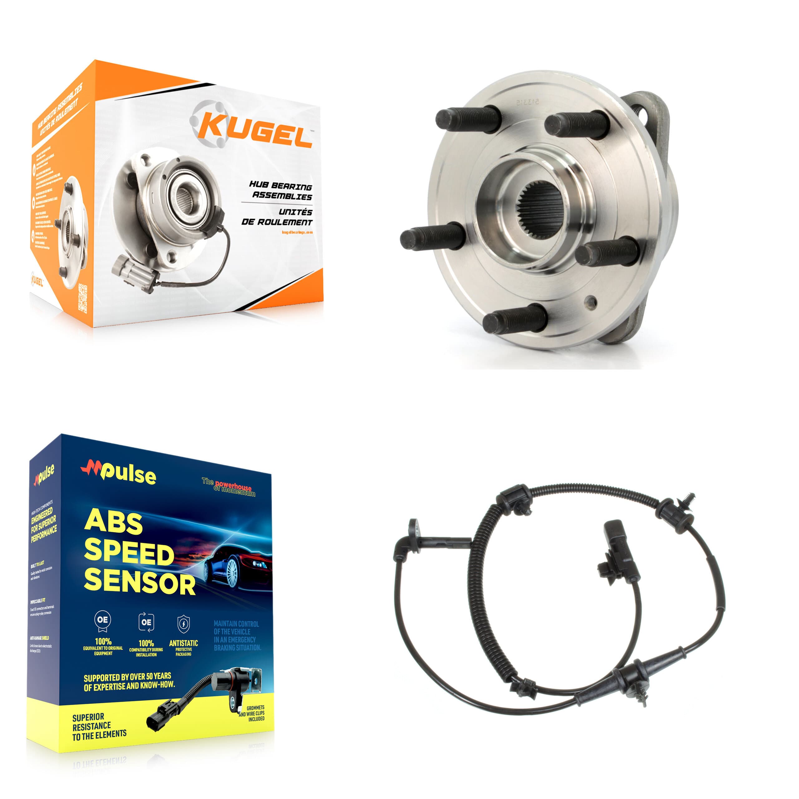 Kugel - K7S-100204 - Front Wheel Bearing and Hub Assembly Kits image 1