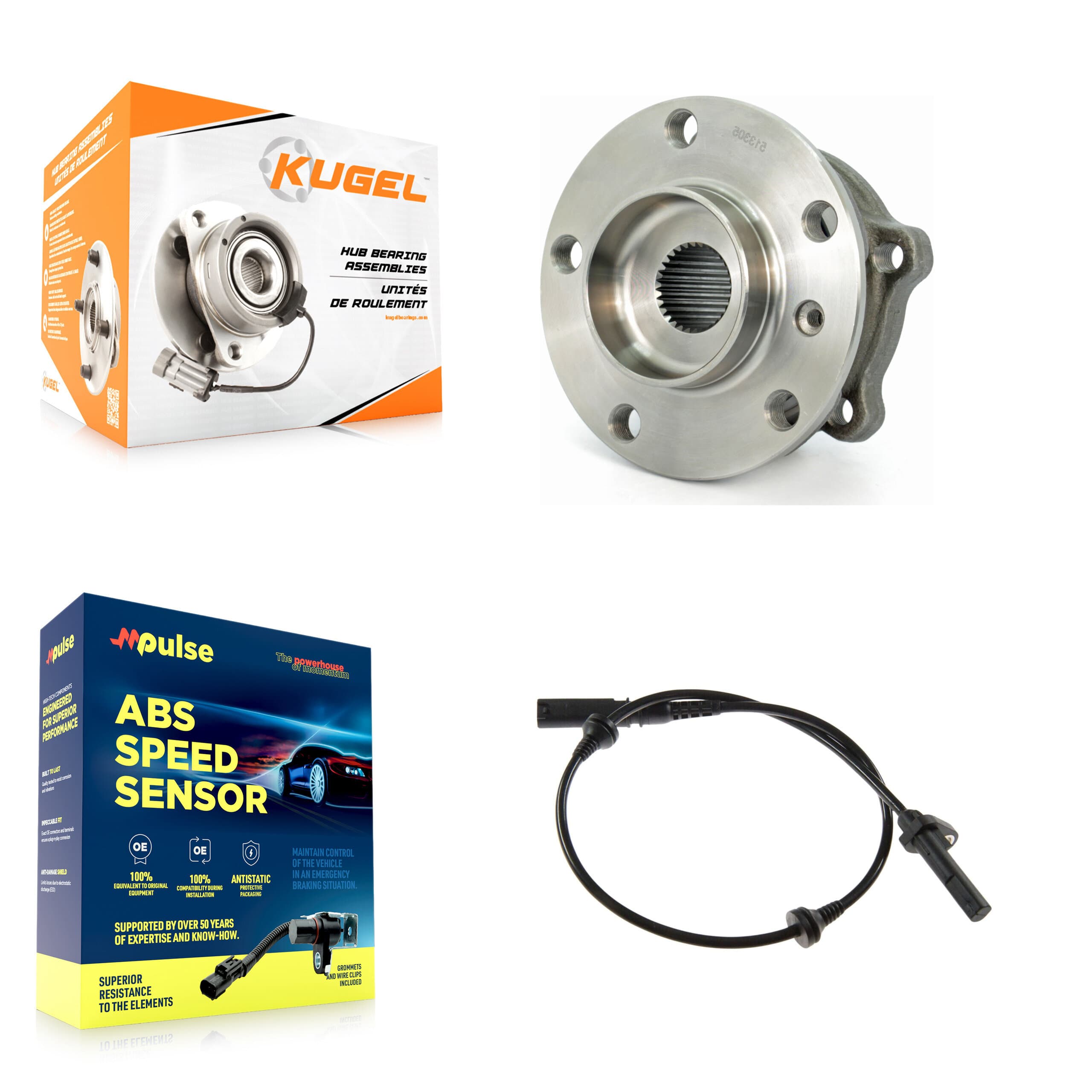 Kugel - K7S-100245 - Front Wheel Bearing and Hub Assembly Kits image 1