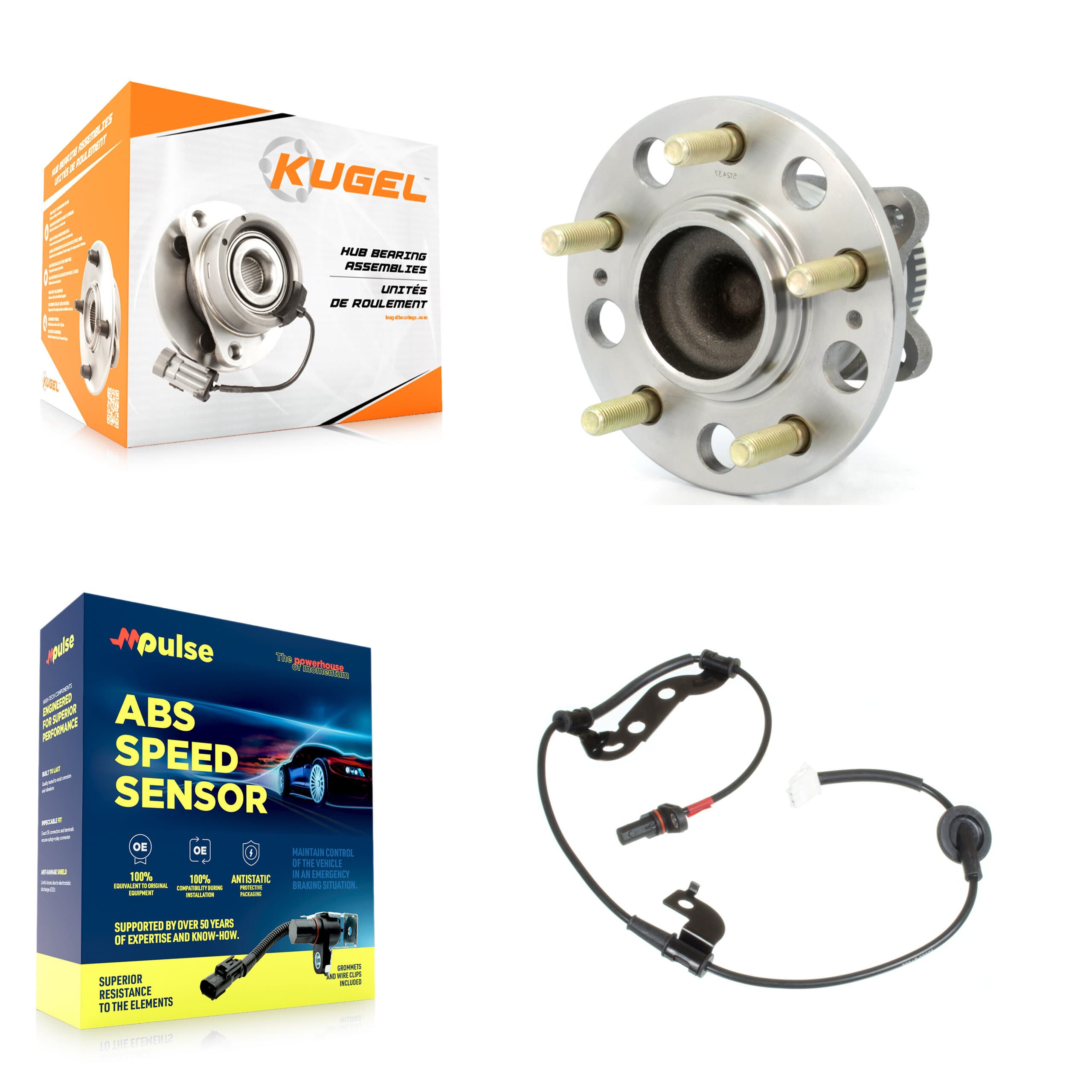 Kugel - K7S-100346 - Rear Wheel Bearing and Hub Assembly Kits image 1