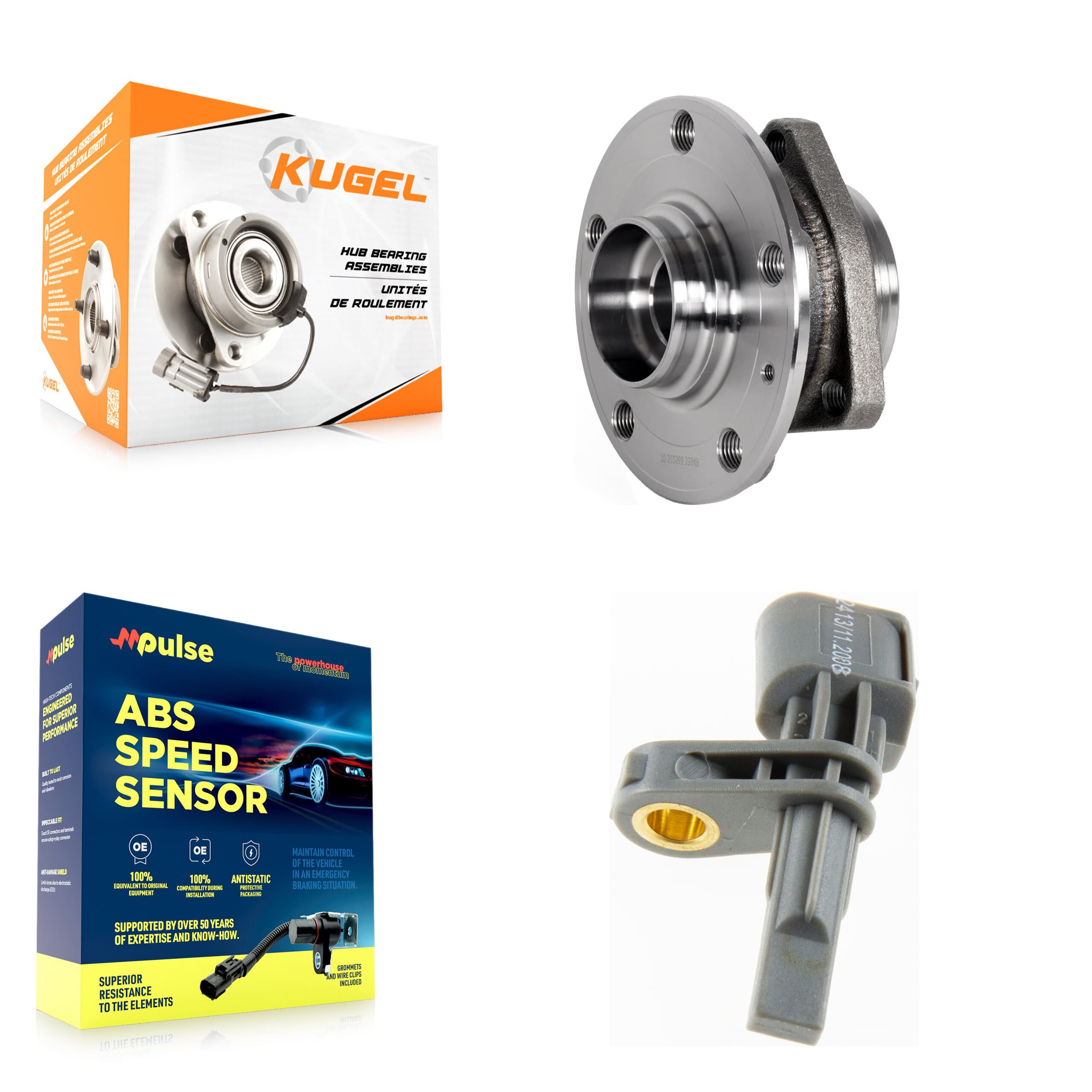 Kugel - K7S-100347 - Rear Wheel Bearing and Hub Assembly Kits image 1