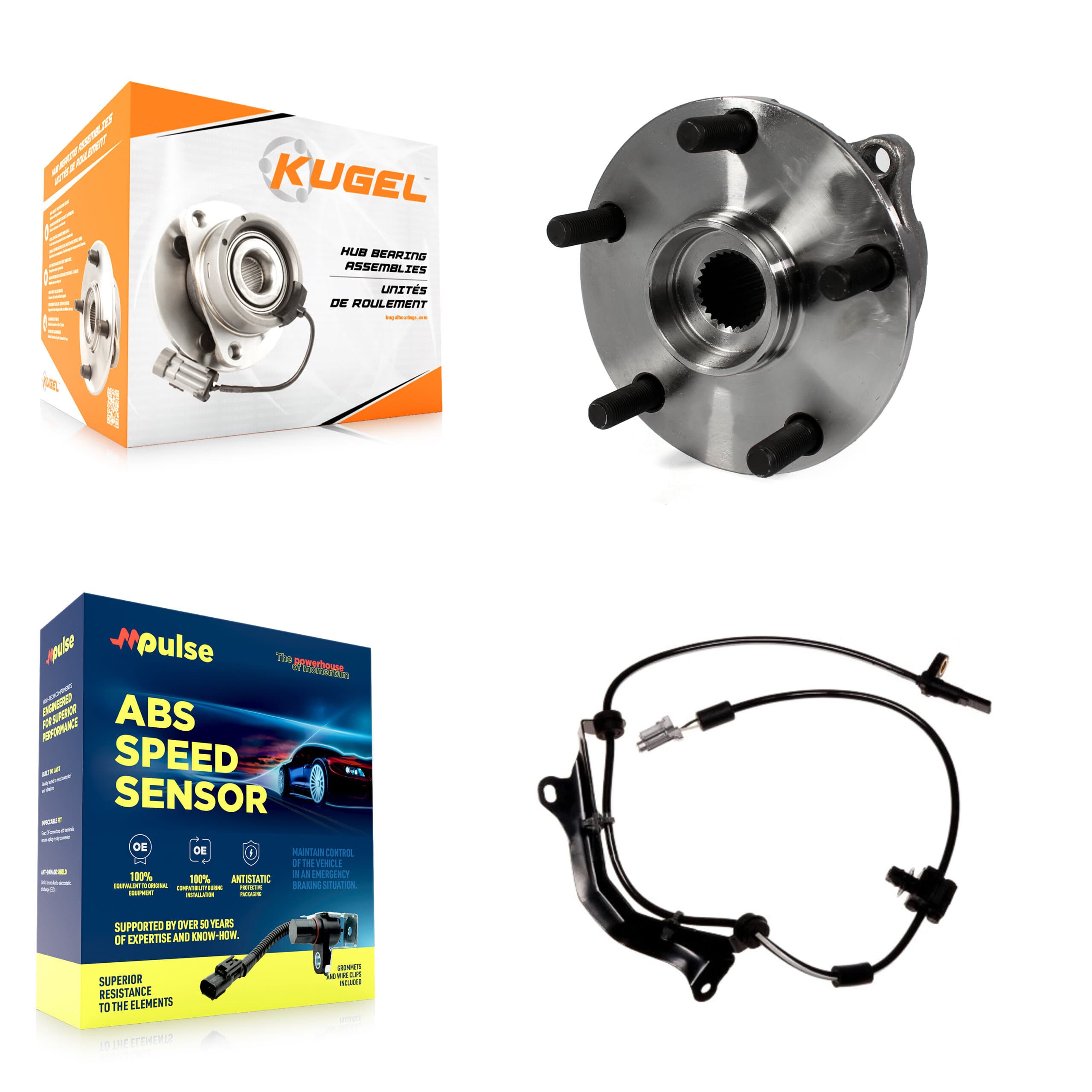 Kugel - K7S-100402 - Rear Wheel Bearing and Hub Assembly Kits image 1