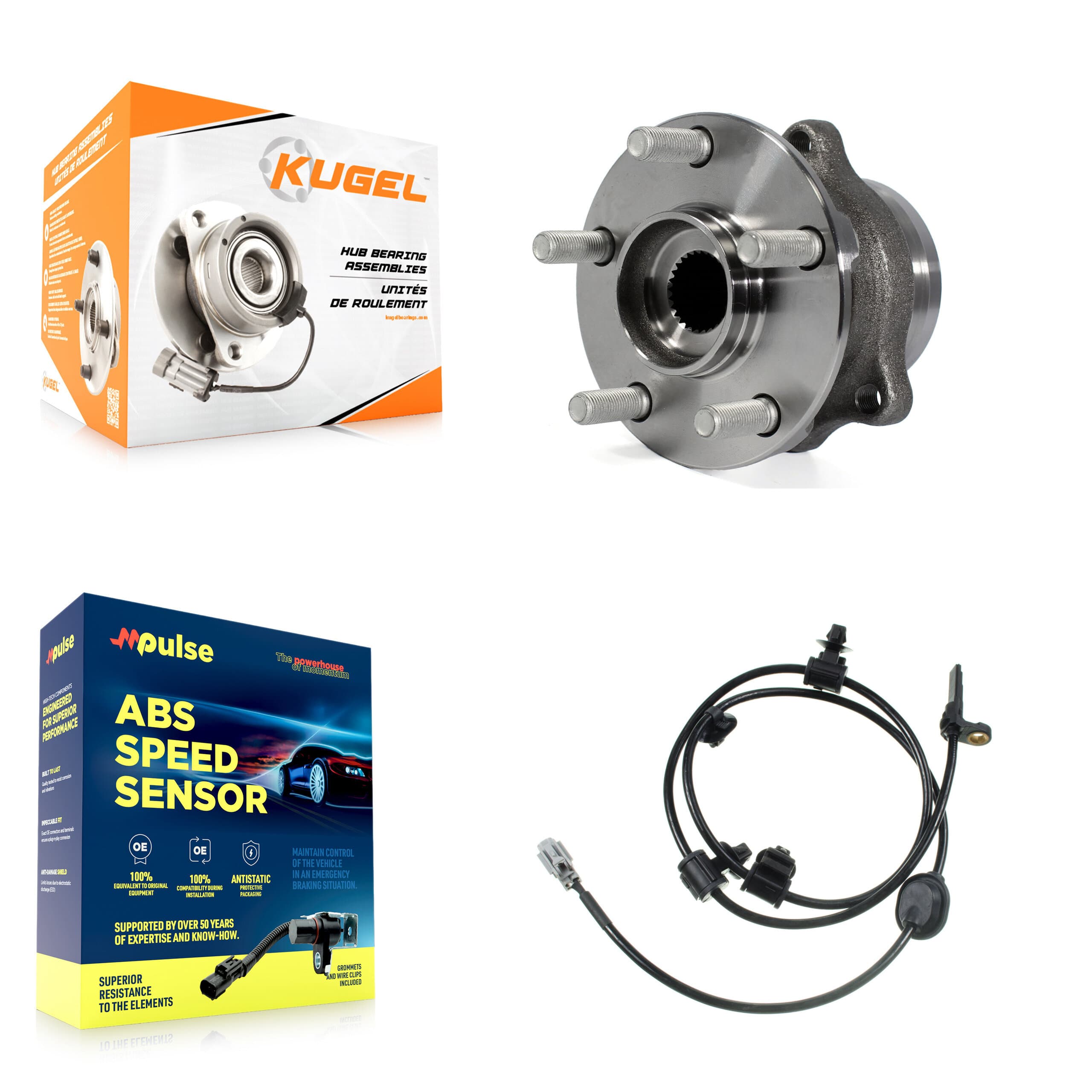 Kugel - K7S-100403 - Rear Wheel Bearing and Hub Assembly Kits image 1