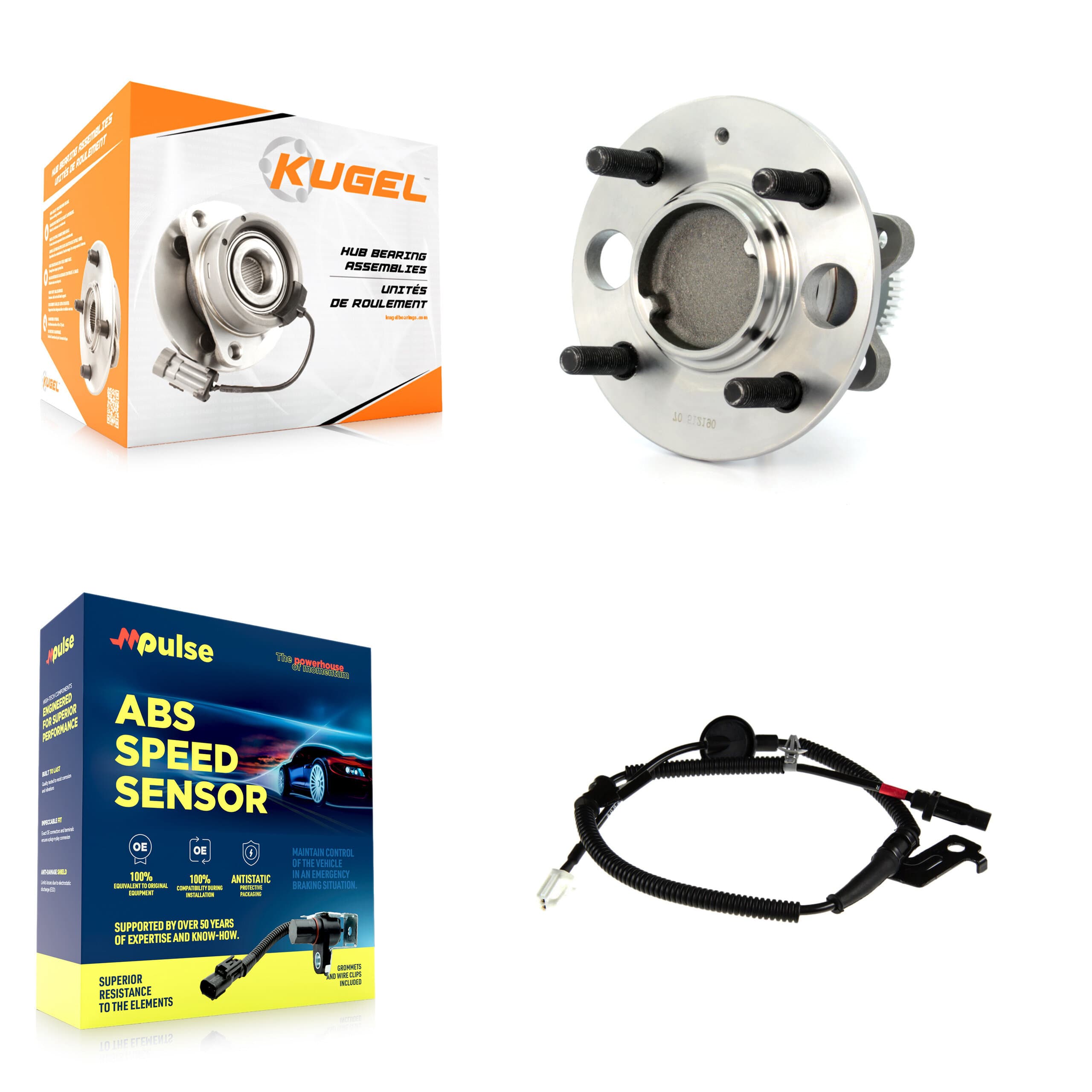 Kugel - K7S-100405 - Rear Wheel Bearing and Hub Assembly Kits image 1