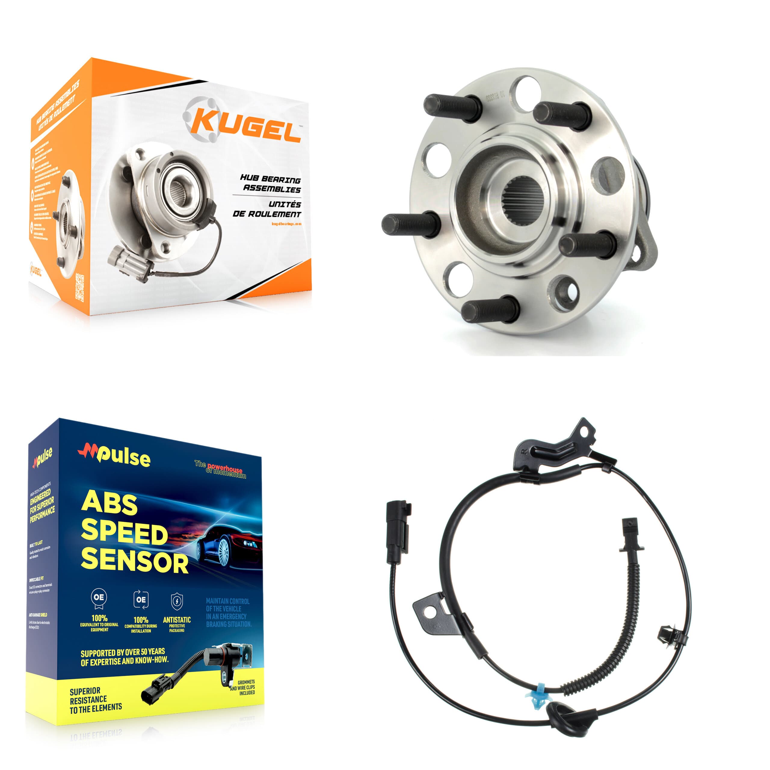 Kugel - K7S-100424 - Rear Wheel Bearing and Hub Assembly Kits image 1