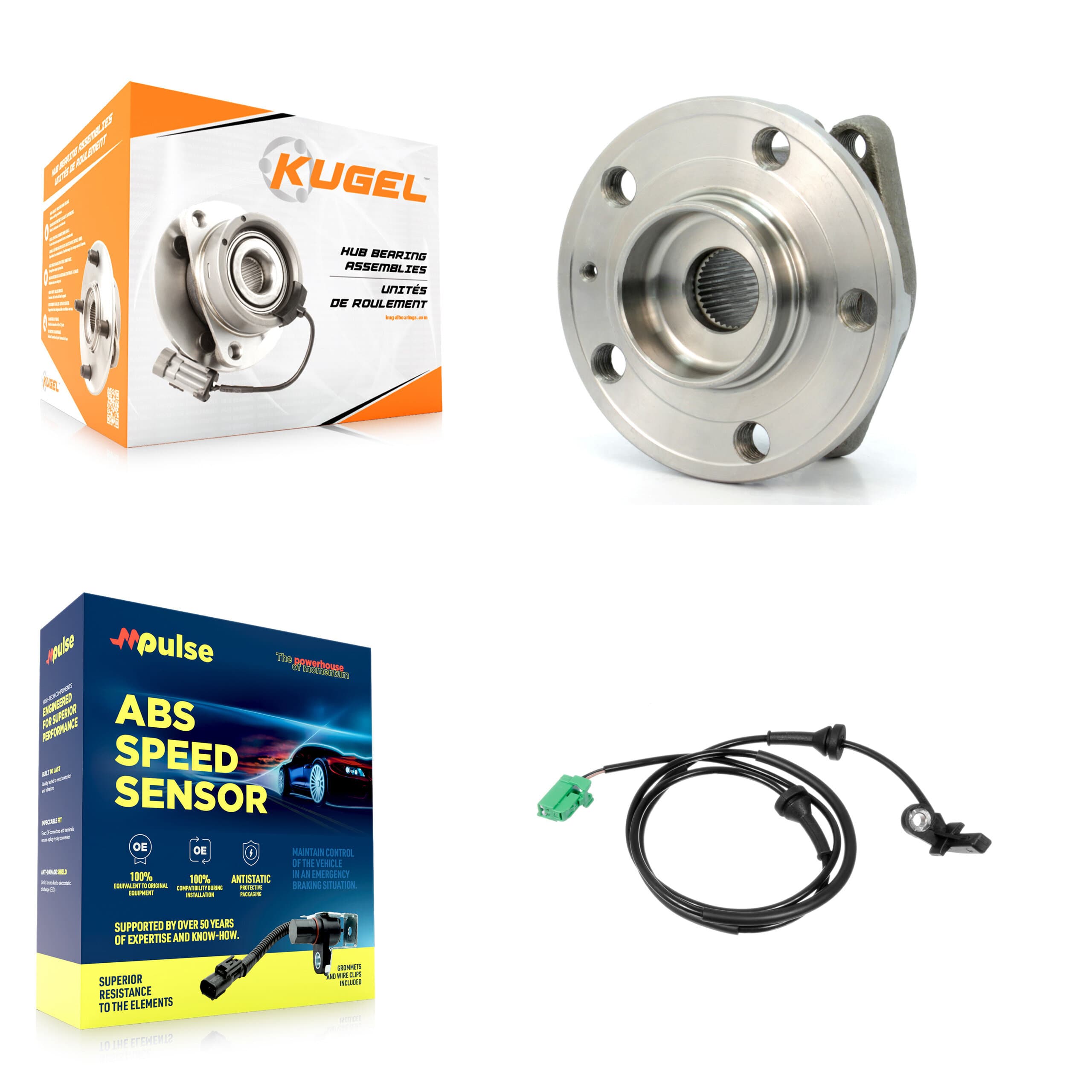 Kugel - K7S-100438 - Rear Wheel Bearing and Hub Assembly Kits image 1
