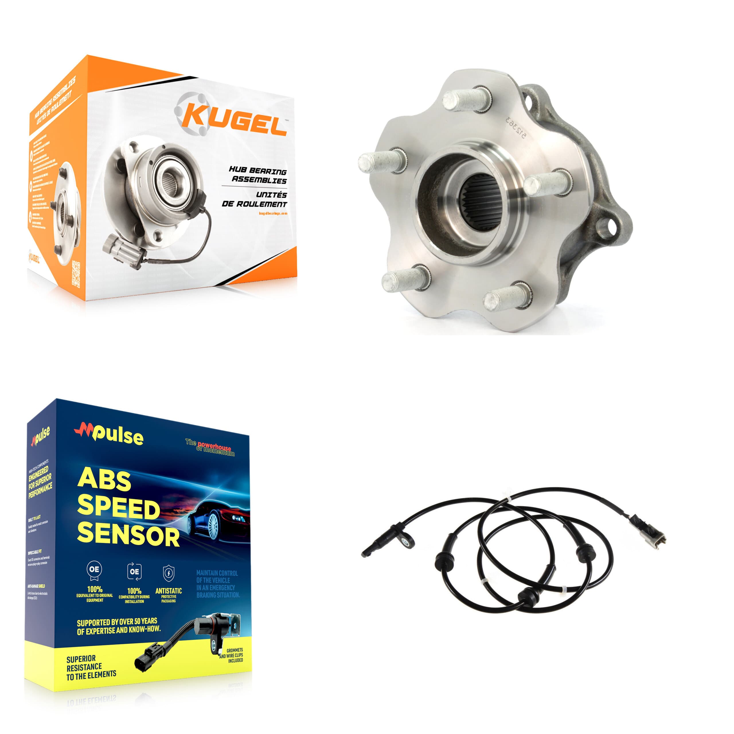 Kugel - K7S-100446 - Rear Wheel Bearing and Hub Assembly Kits image 1