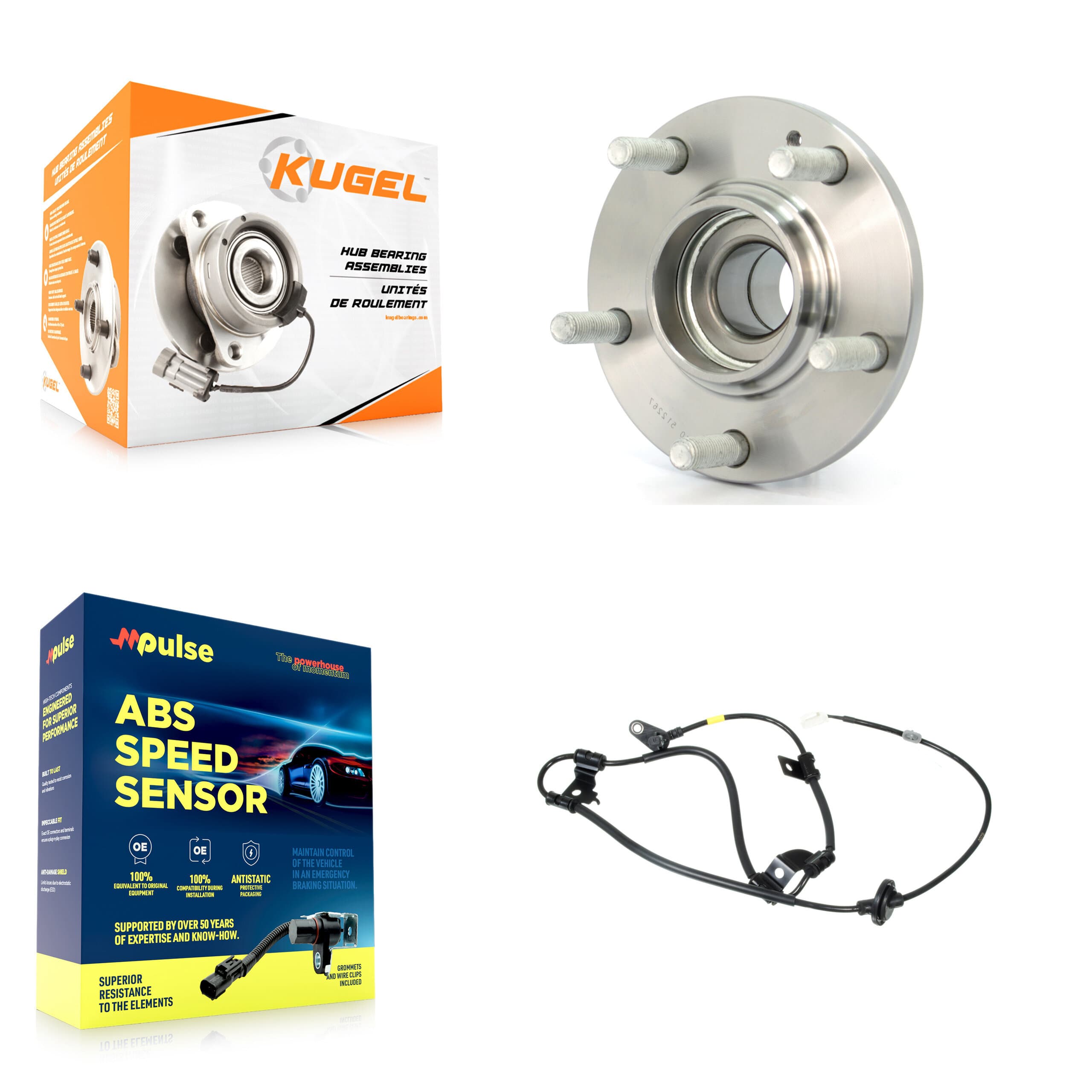 Kugel - K7S-100452 - Rear Wheel Bearing and Hub Assembly Kits image 1