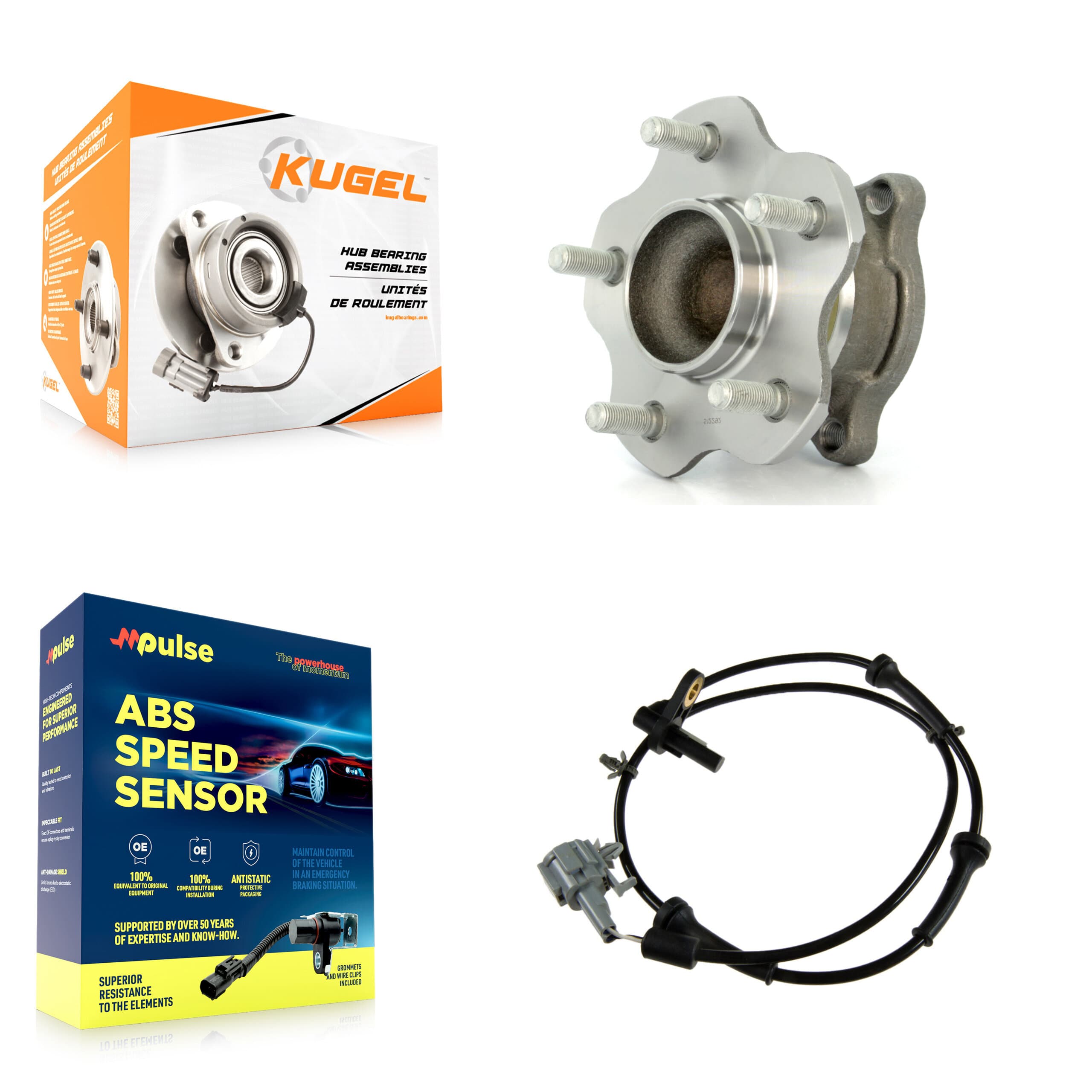 Kugel - K7S-100487 - Rear Wheel Bearing and Hub Assembly Kits image 1