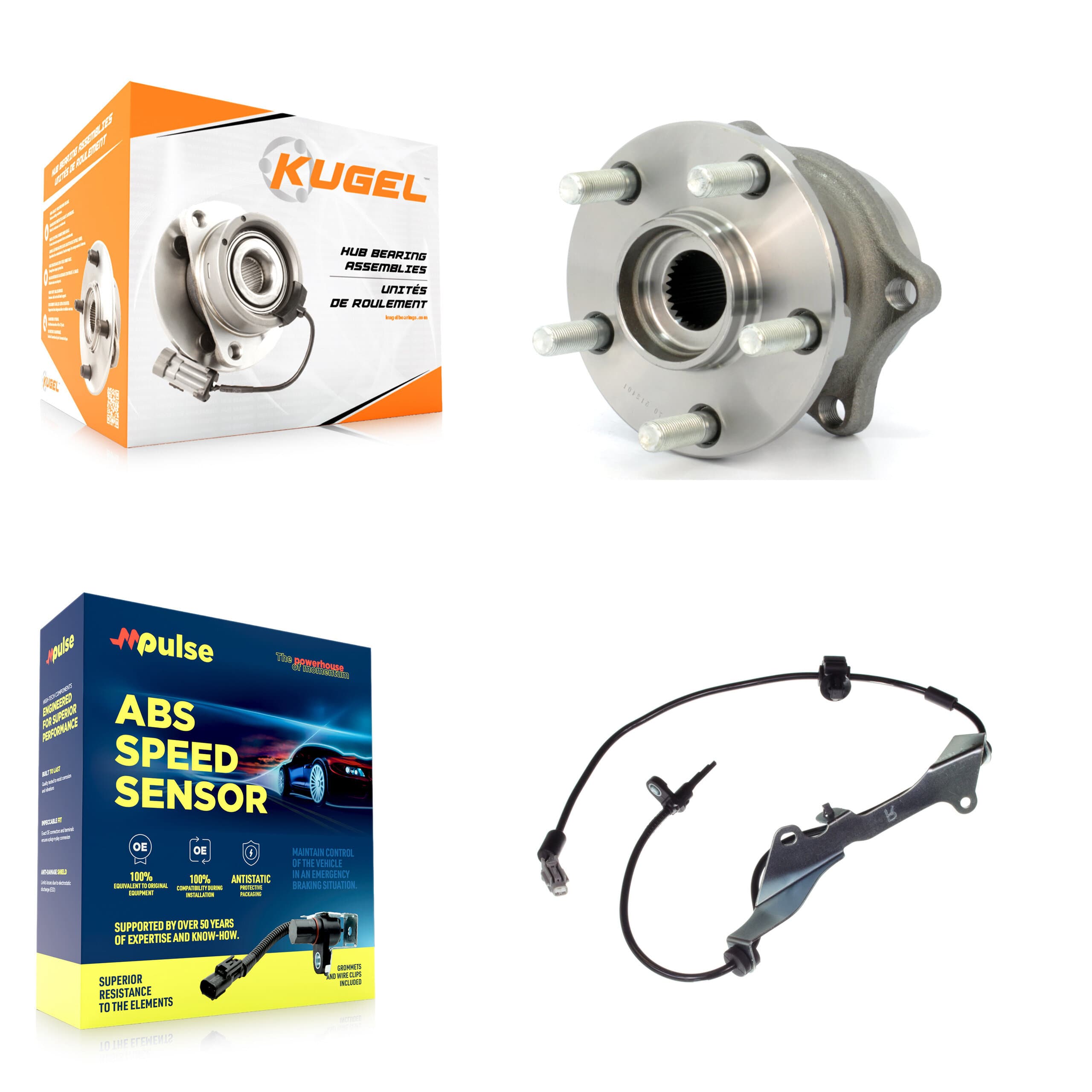 Kugel - K7S-100522 - Rear Wheel Bearing and Hub Assembly Kits image 1
