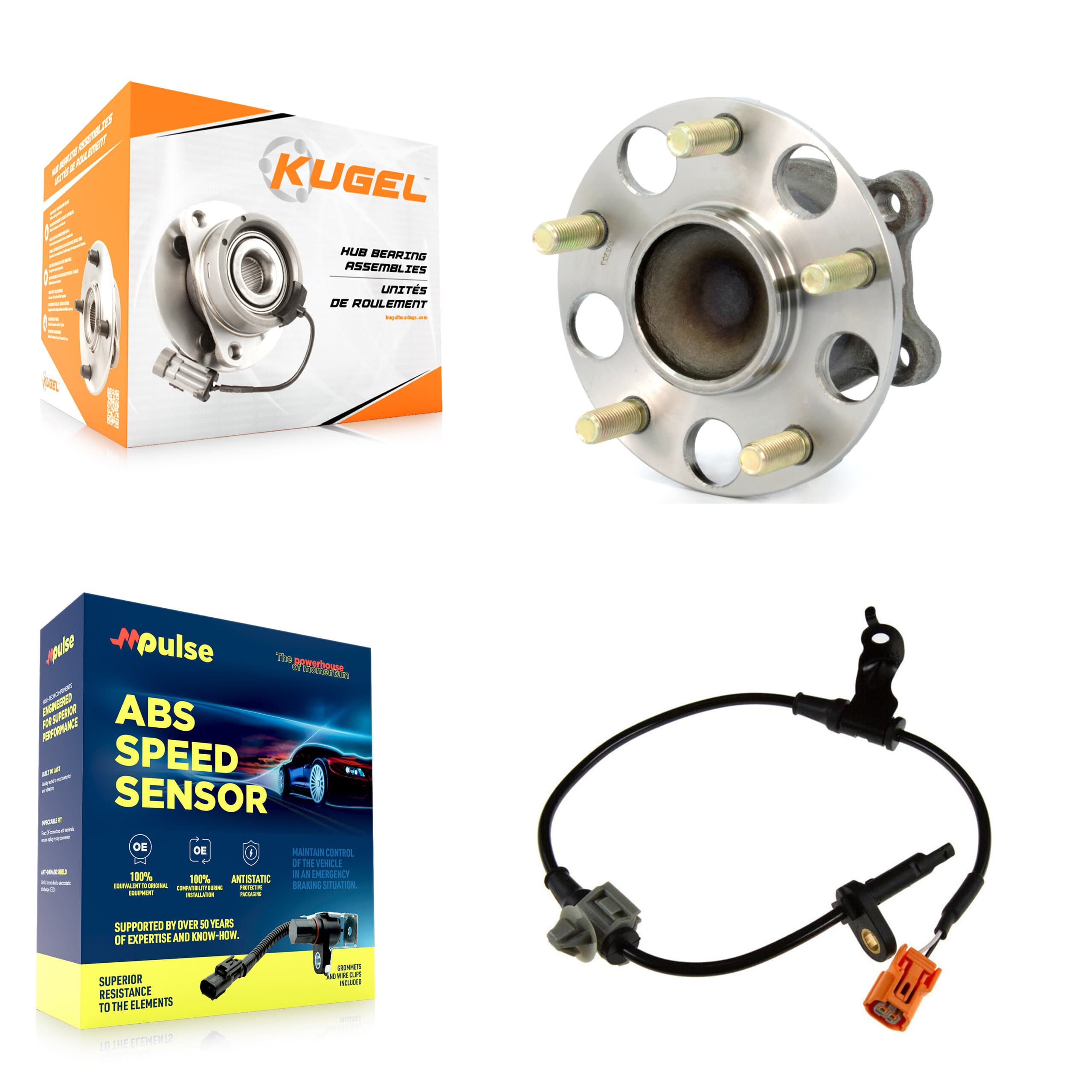 Kugel - K7S-100526 - Rear Wheel Bearing and Hub Assembly Kits image 1