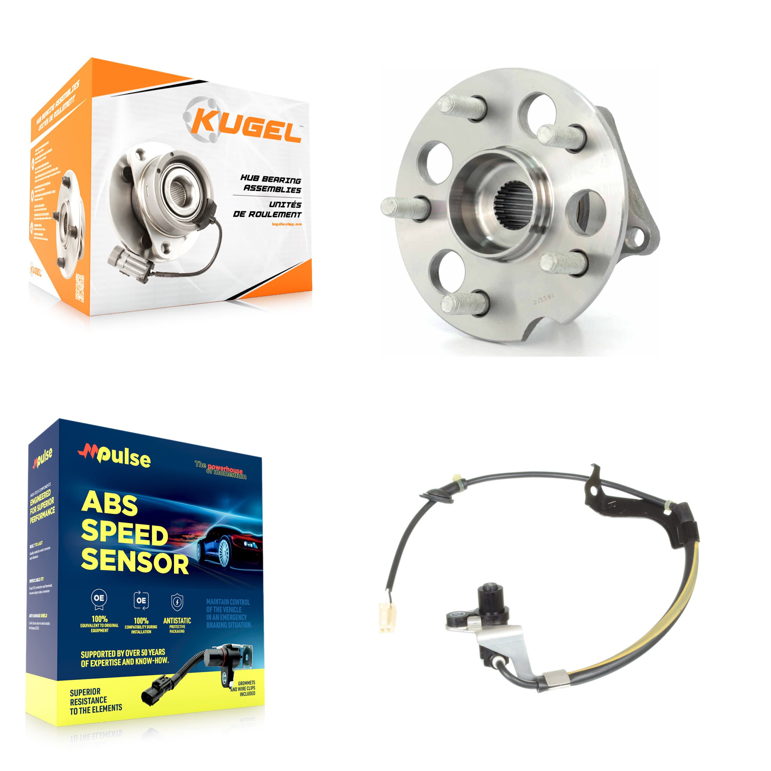 Kugel - K7S-100538 - Rear Wheel Bearing and Hub Assembly Kits image 1