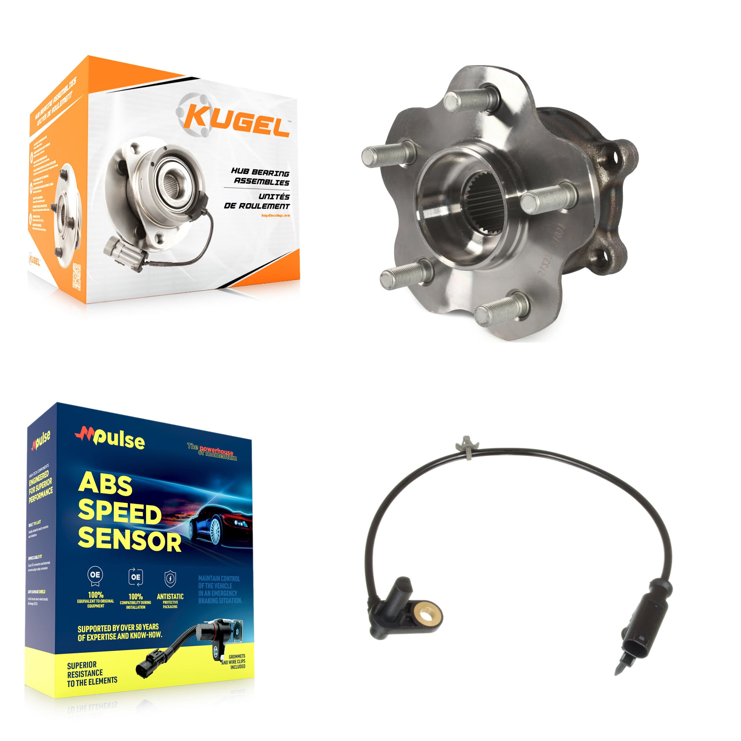 Kugel - K7S-100540 - Rear Wheel Bearing and Hub Assembly Kits image 1