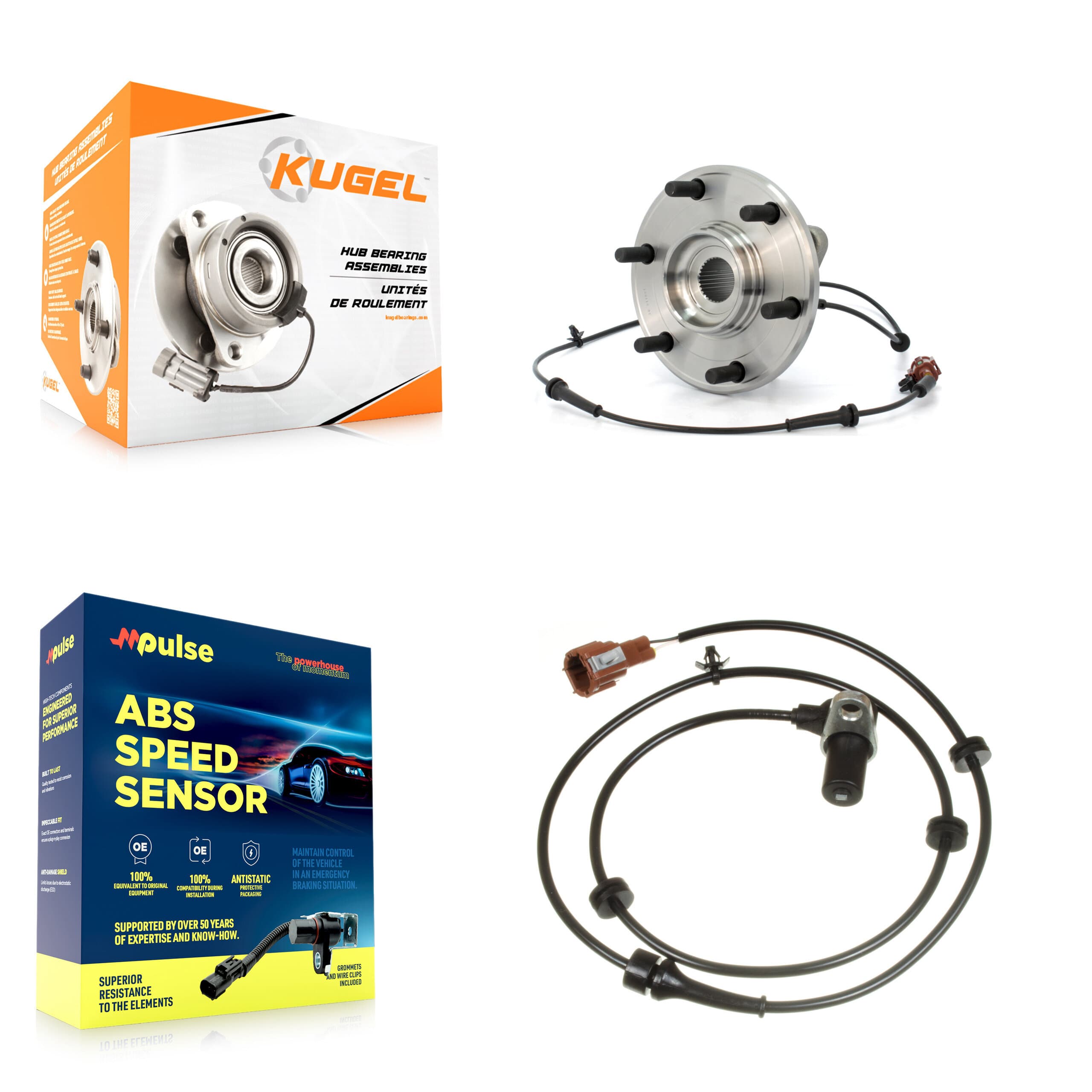 Kugel - K7S-100545 - Rear Wheel Bearing and Hub Assembly Kits image 1