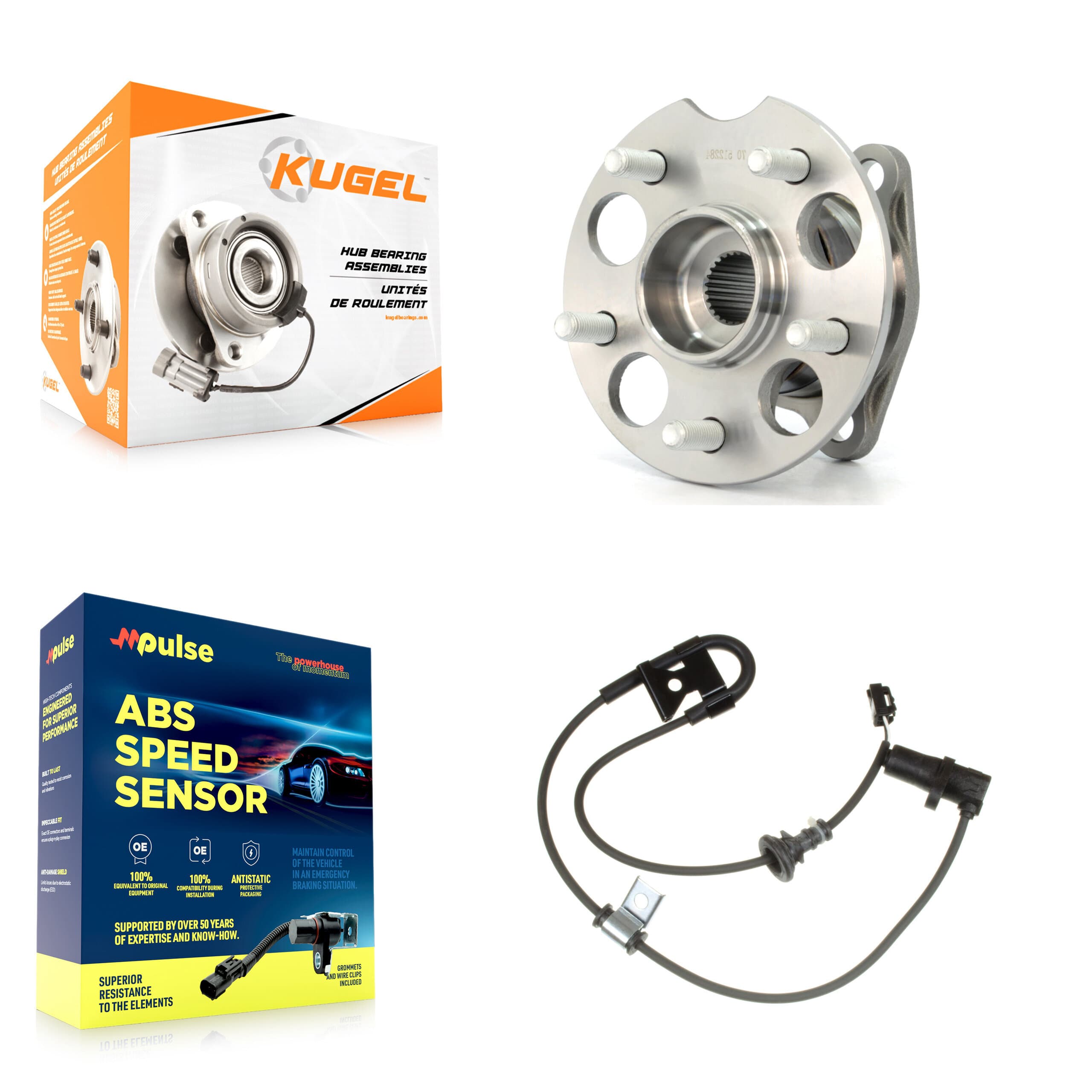 Kugel - K7S-100585 - Rear Wheel Bearing and Hub Assembly Kits image 1