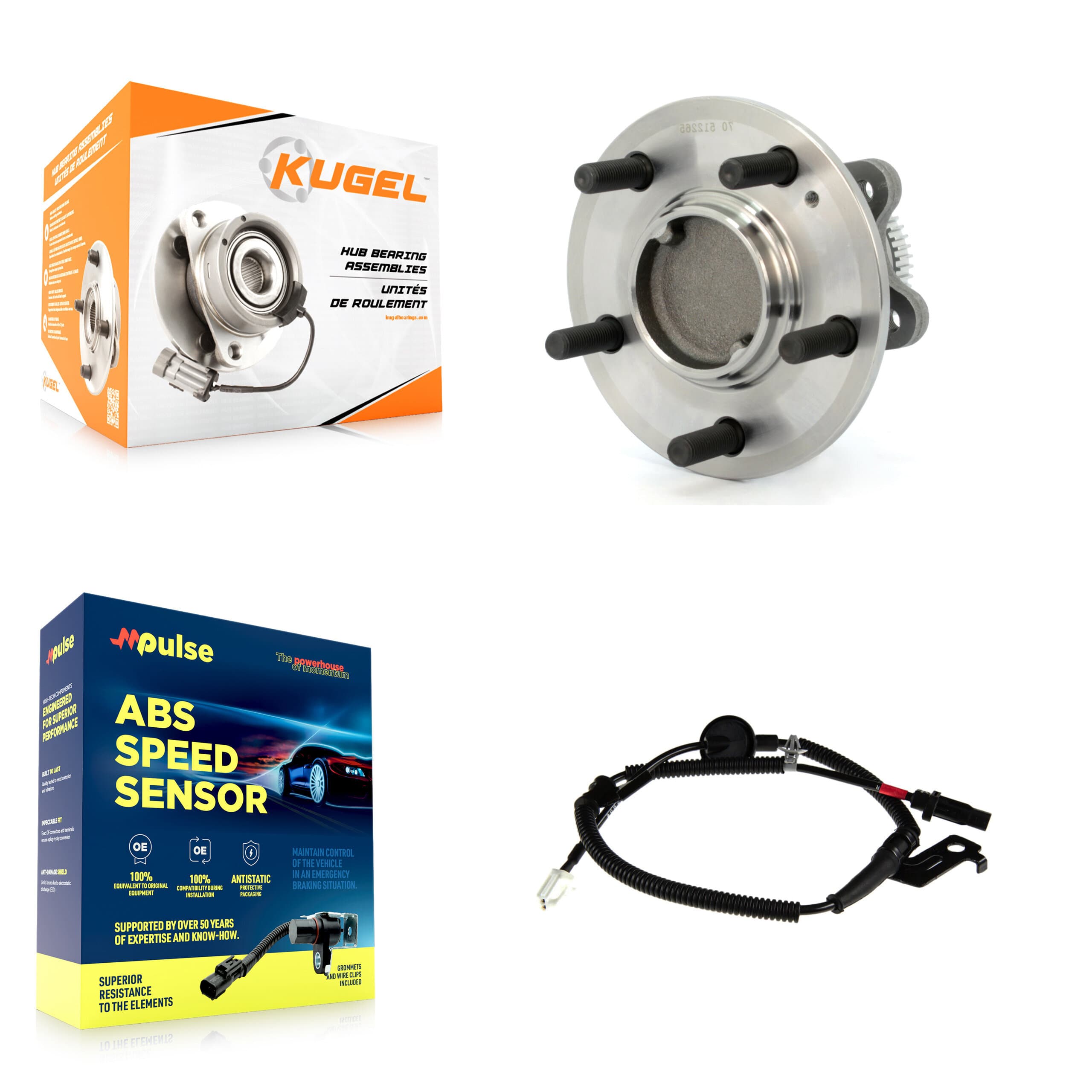 Kugel - K7S-100593 - Rear Wheel Bearing and Hub Assembly Kits image 1