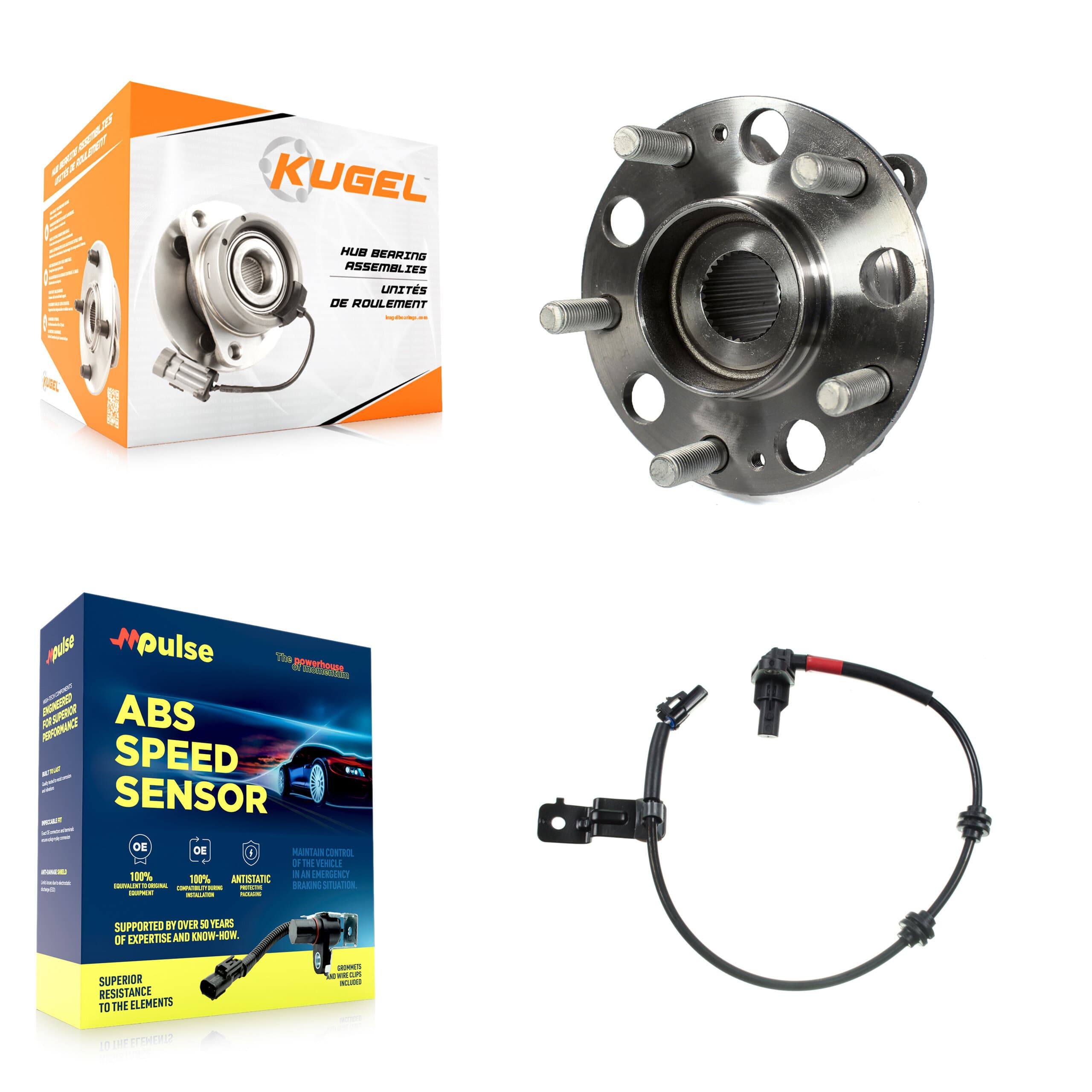 Kugel - K7S-100601 - Rear Wheel Bearing and Hub Assembly Kits image 1