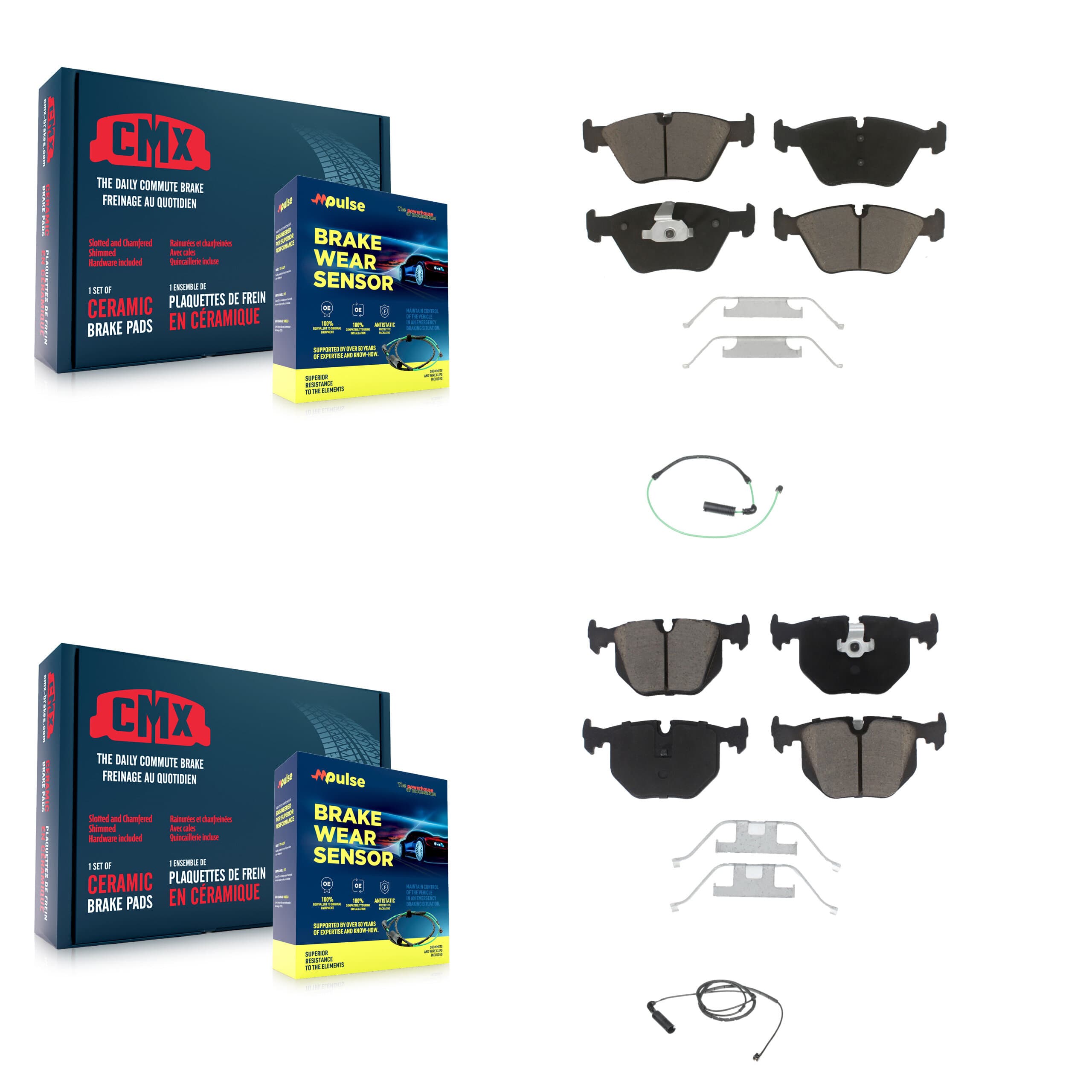 CMX - KCW-100001 - Front and Rear Disc Brake Pad Kits image 1