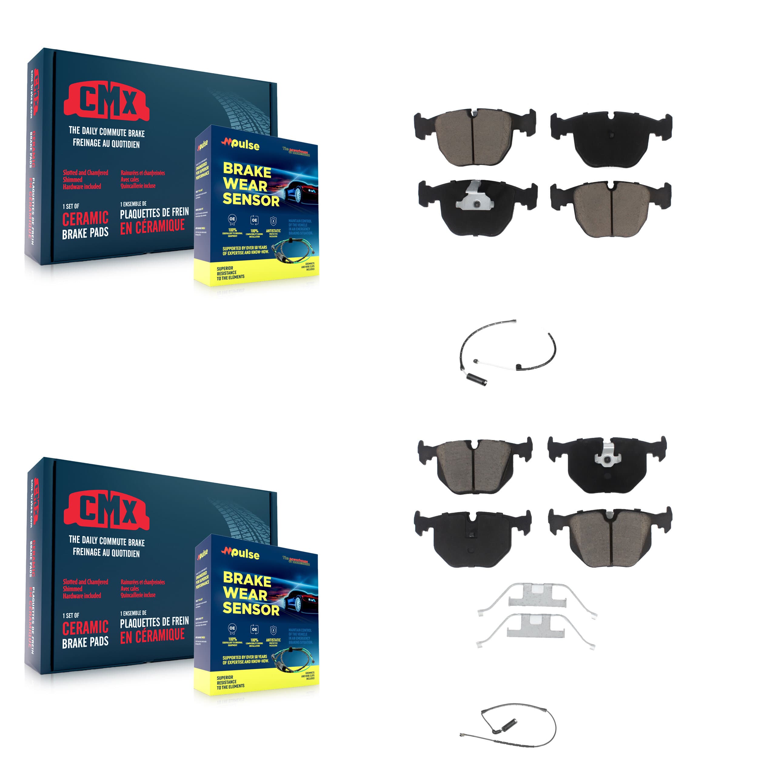 CMX - KCW-100002 - Front and Rear Disc Brake Pad Kits image 1