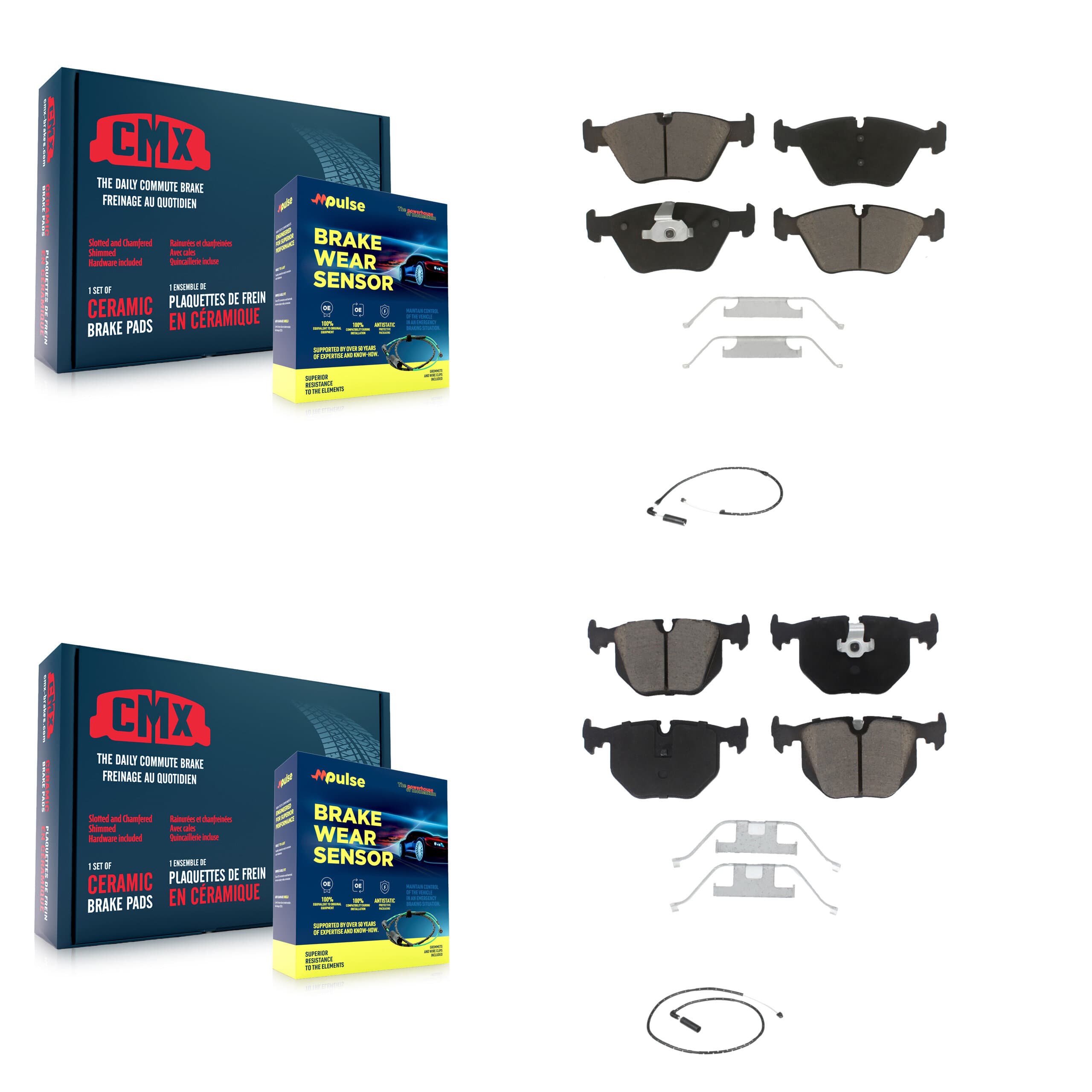 CMX - KCW-100004 - Front and Rear Disc Brake Pad Kits image 1