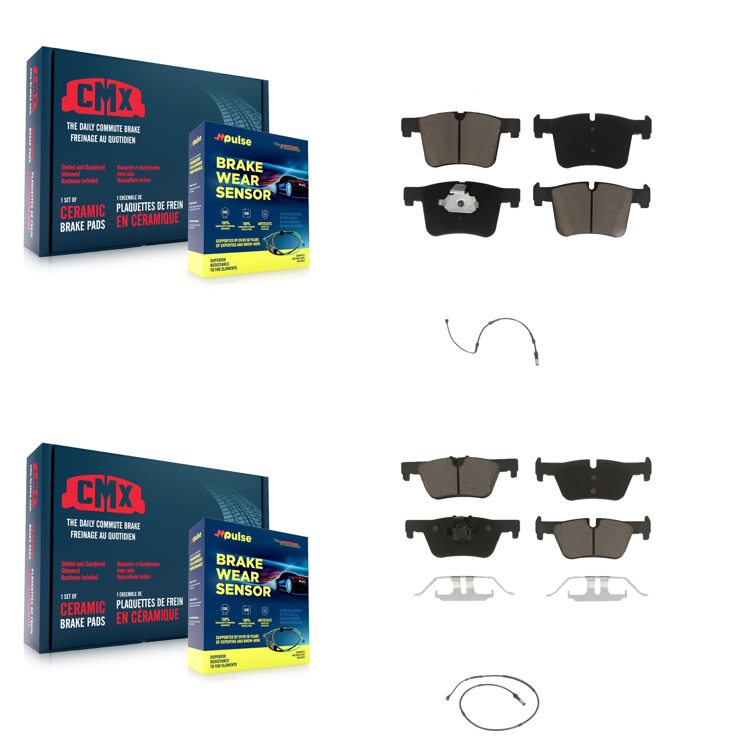 CMX - KCW-100022 - Front and Rear Disc Brake Pad Kits image 1