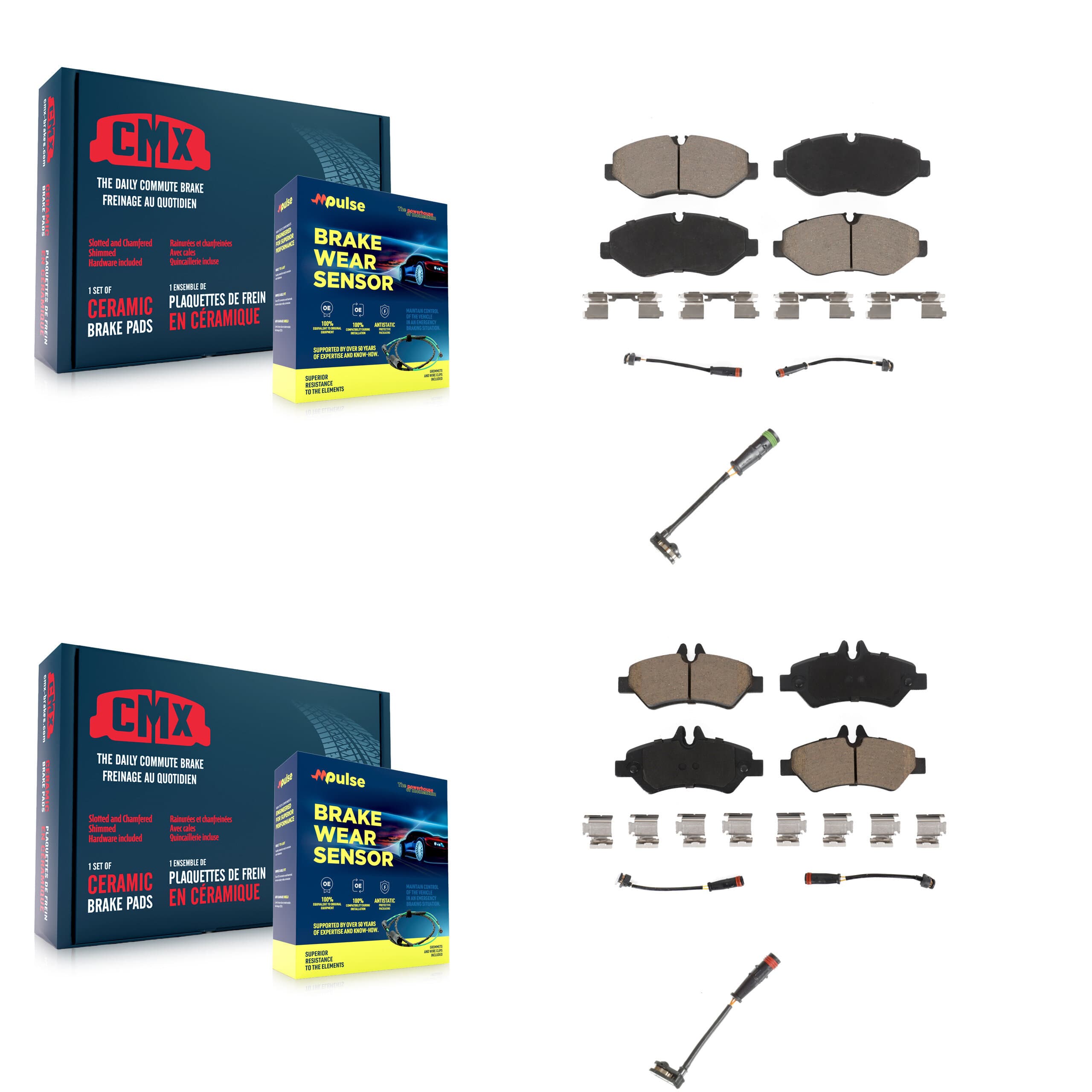 CMX - KCW-100027 - Front and Rear Disc Brake Pad Kits image 1