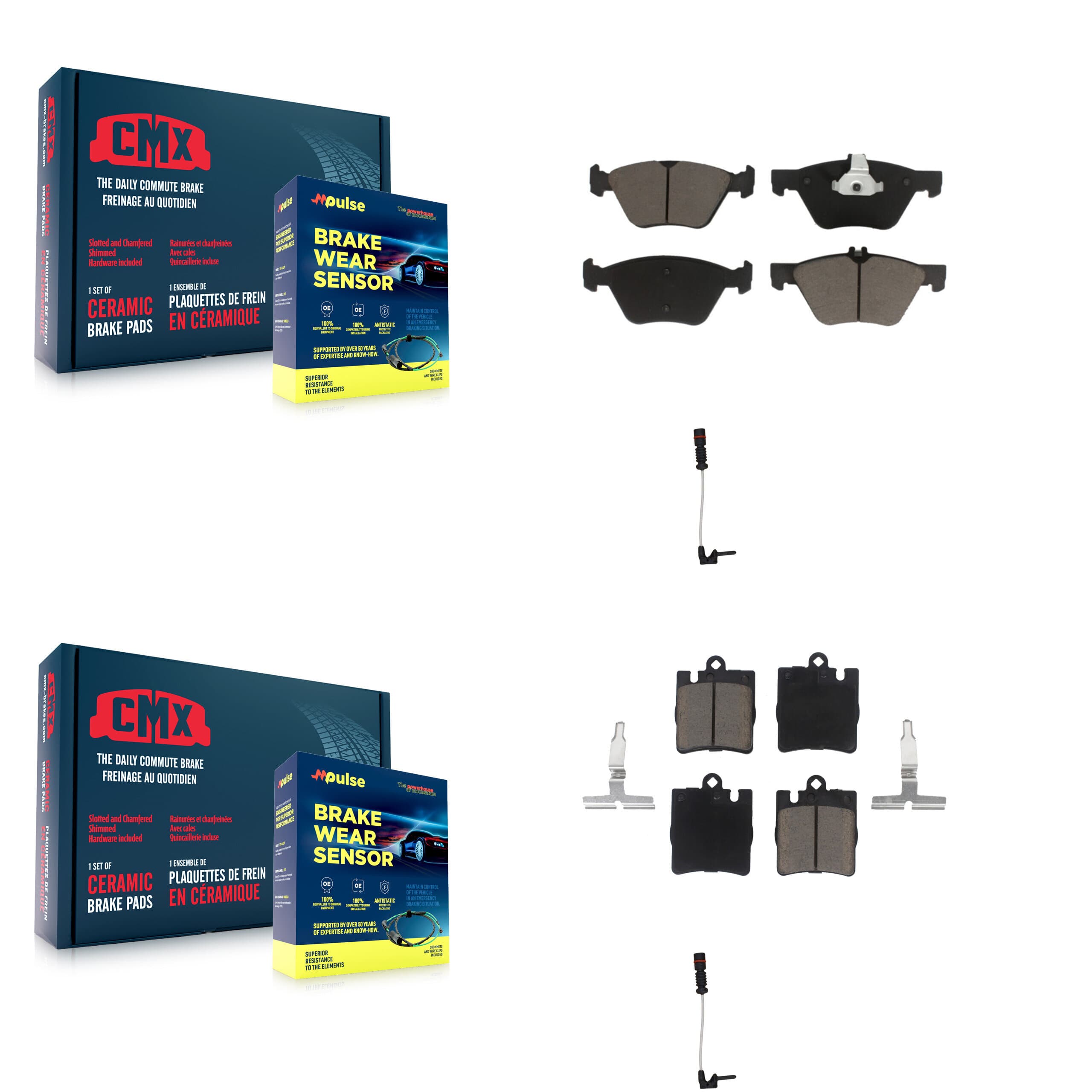 CMX - KCW-100037 - Front and Rear Disc Brake Pad Kits image 1