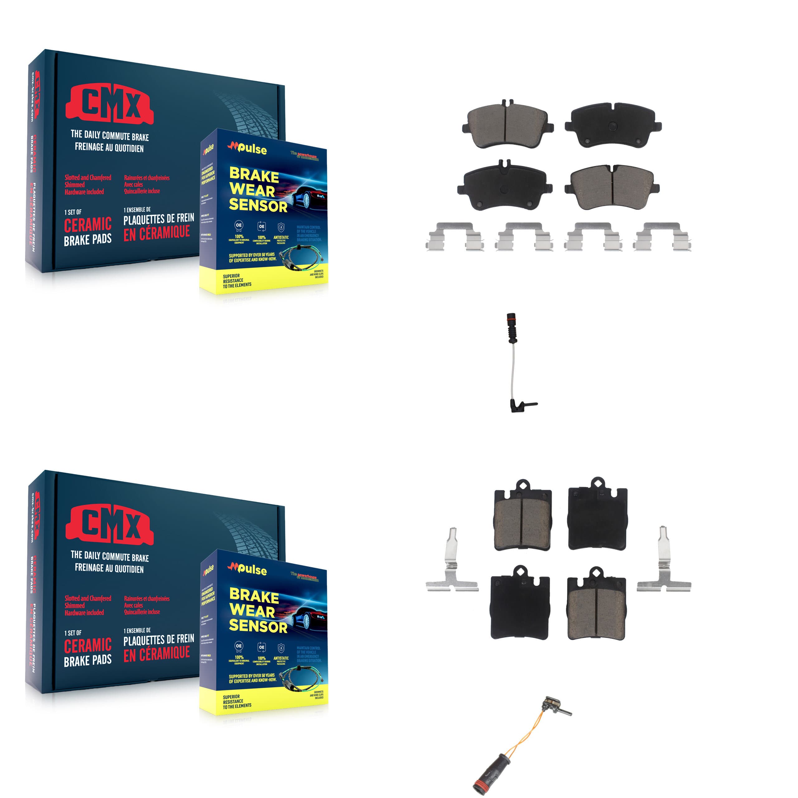 CMX - KCW-100039 - Front and Rear Disc Brake Pad Kits image 1