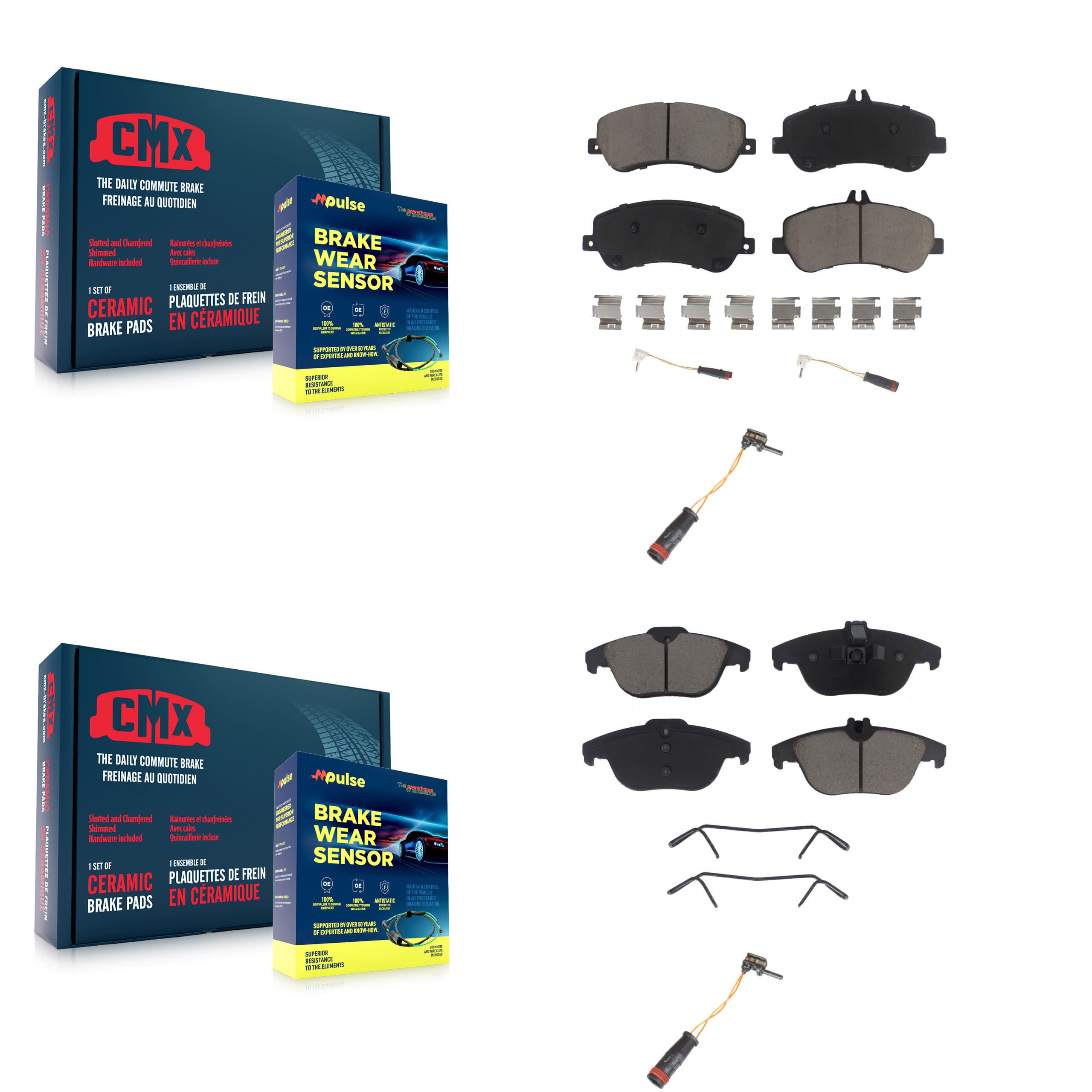 CMX - KCW-100066 - Front and Rear Disc Brake Pad Kits image 1