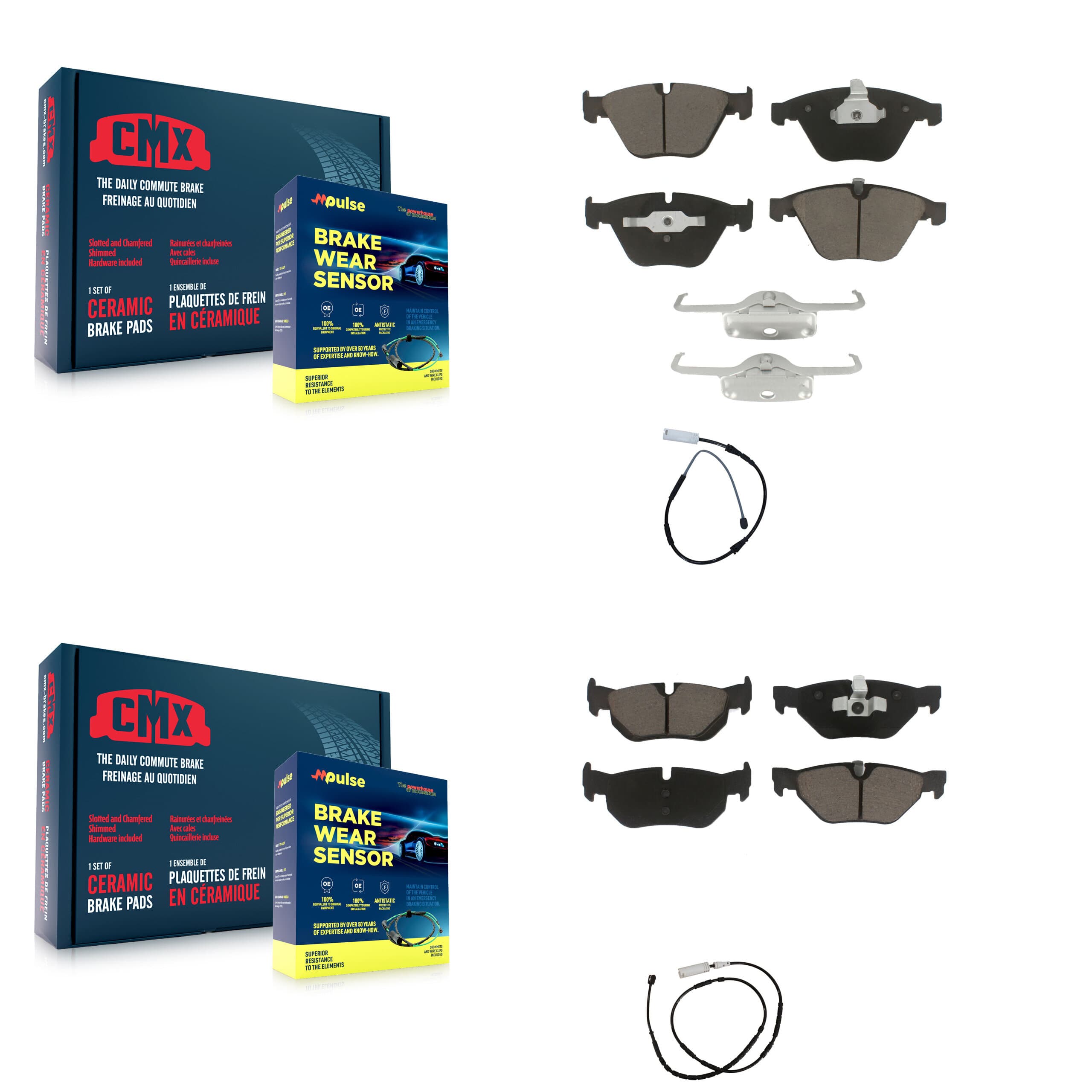 CMX - KCW-100075 - Front and Rear Disc Brake Pad Kits image 1