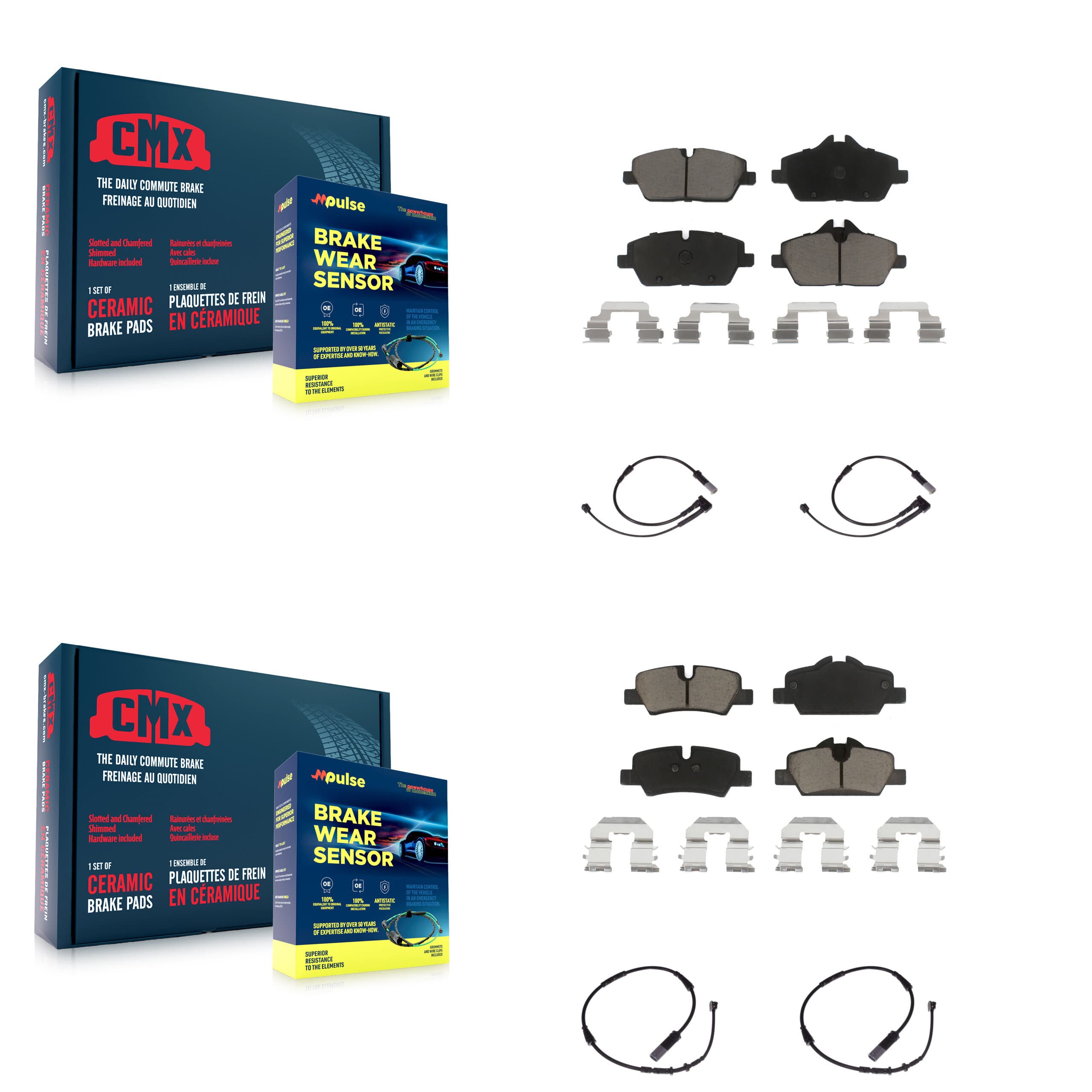CMX - KCW-100173 - Front and Rear Disc Brake Pad Kits image 1