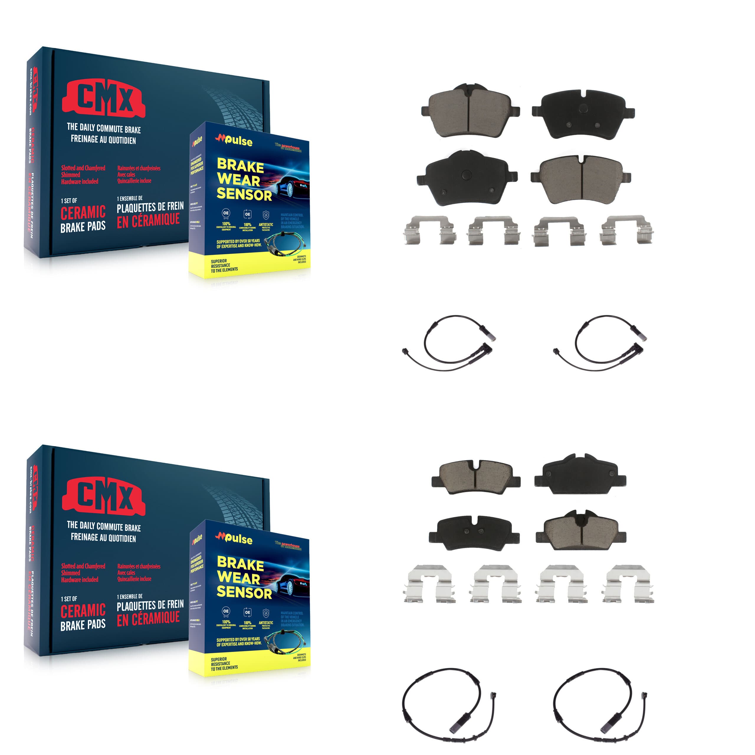 CMX - KCW-100175 - Front and Rear Disc Brake Pad Kits image 1