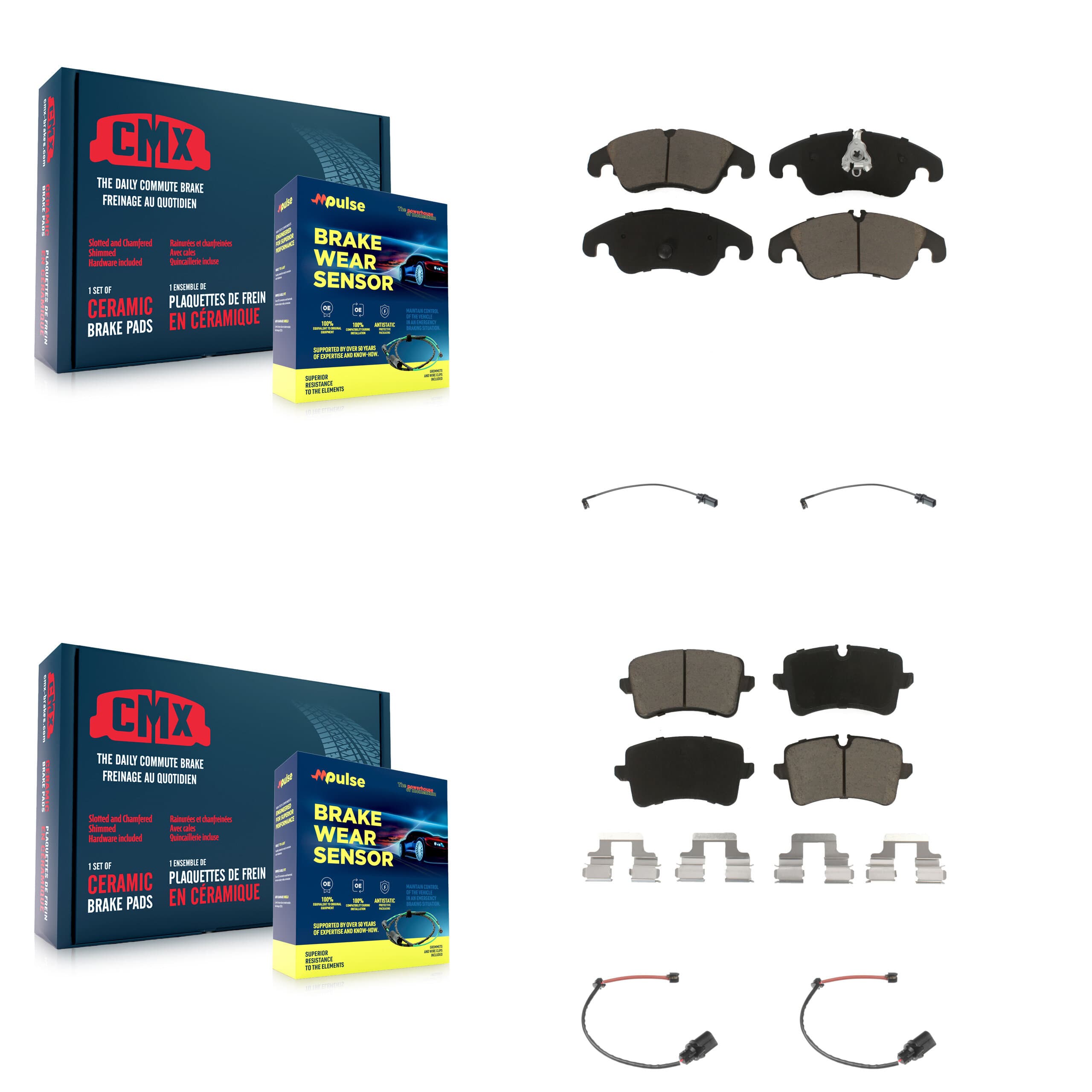 CMX - KCW-100234 - Front and Rear Disc Brake Pad Kits image 1