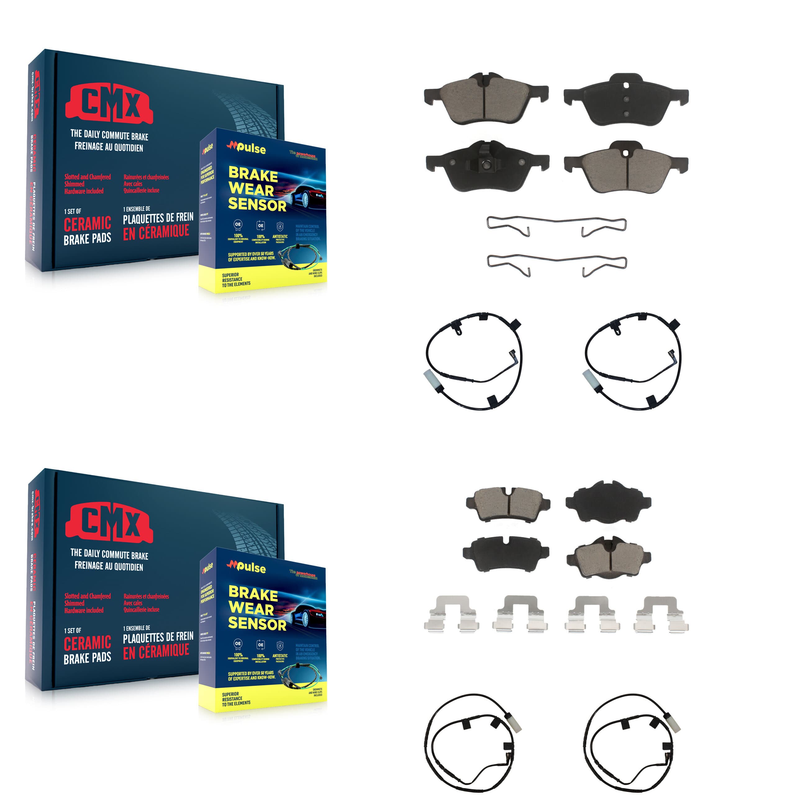 CMX - KCW-100248 - Front and Rear Disc Brake Pad Kits image 1
