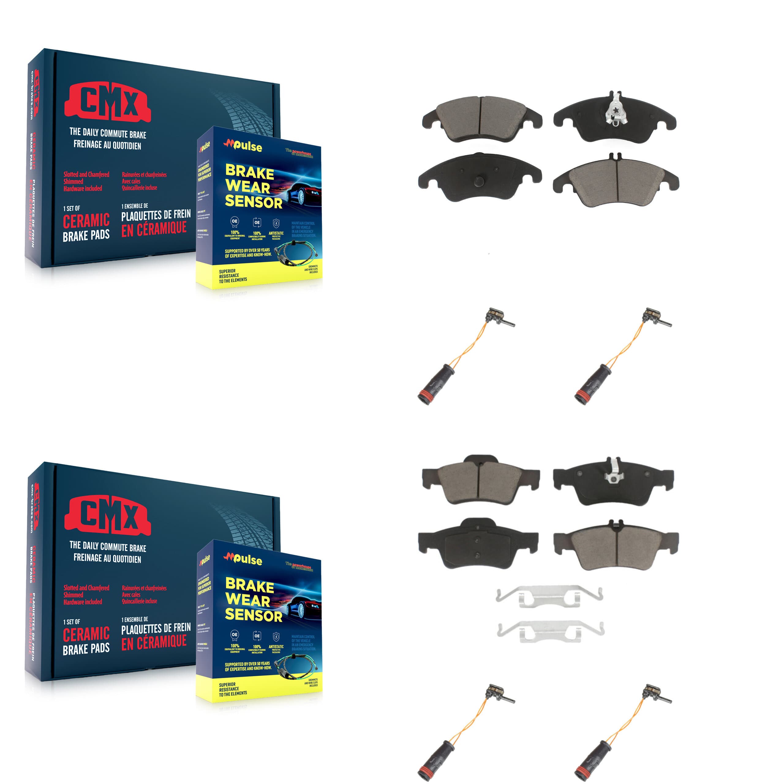 CMX - KCW-100272 - Front and Rear Disc Brake Pad Kits image 1