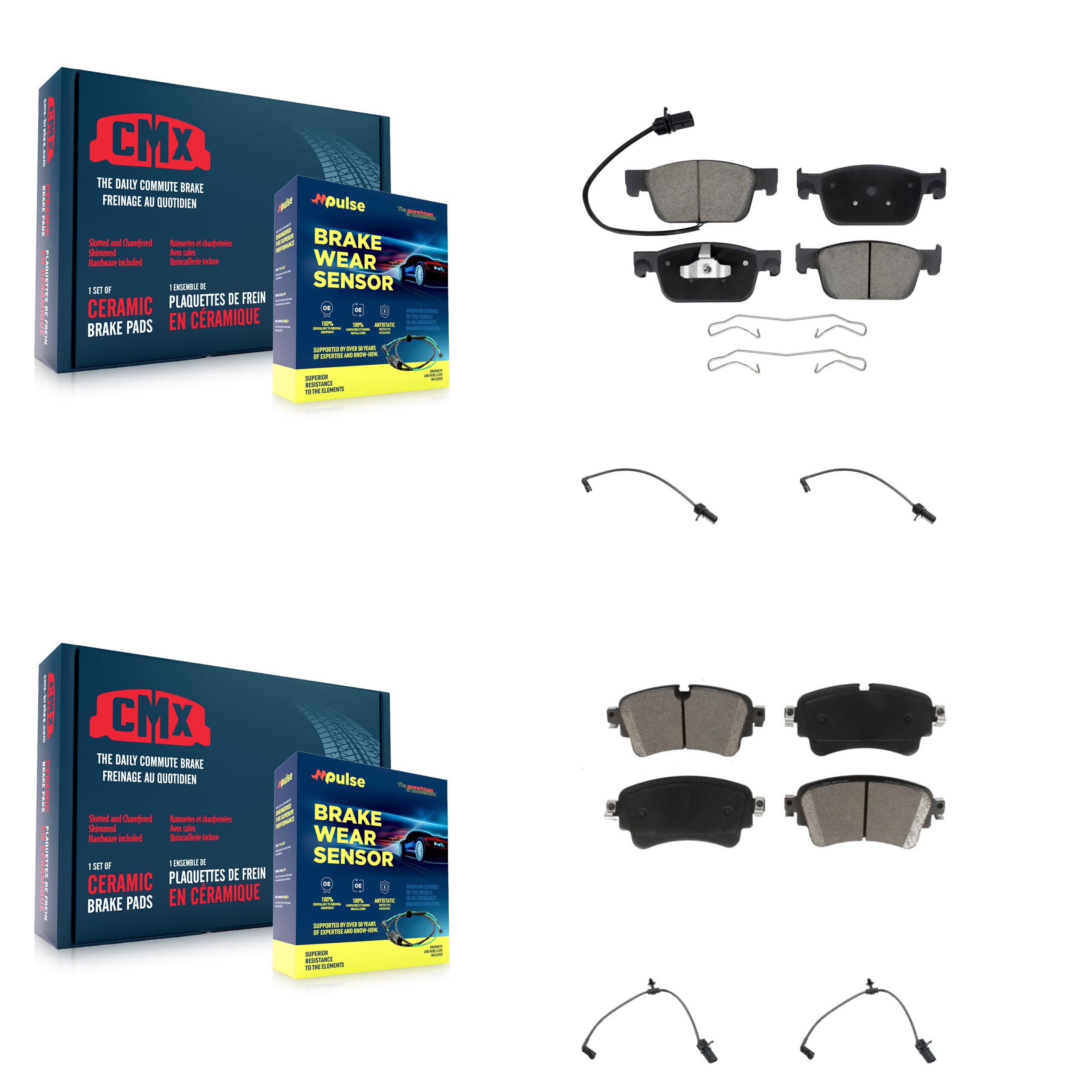 CMX - KCW-100279 - Front and Rear Disc Brake Pad Kits image 1