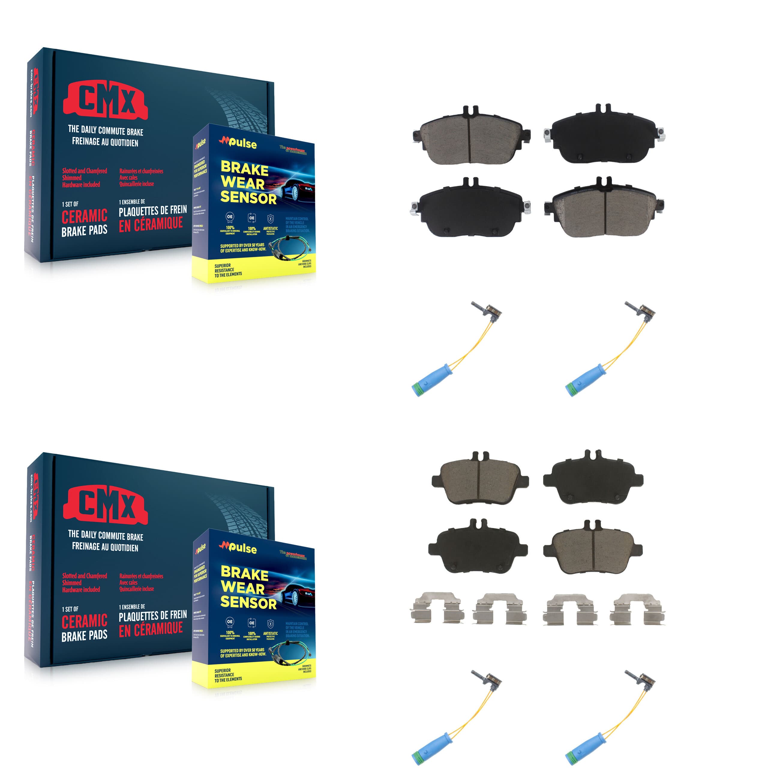 CMX - KCW-100310 - Front and Rear Disc Brake Pad Kits image 1
