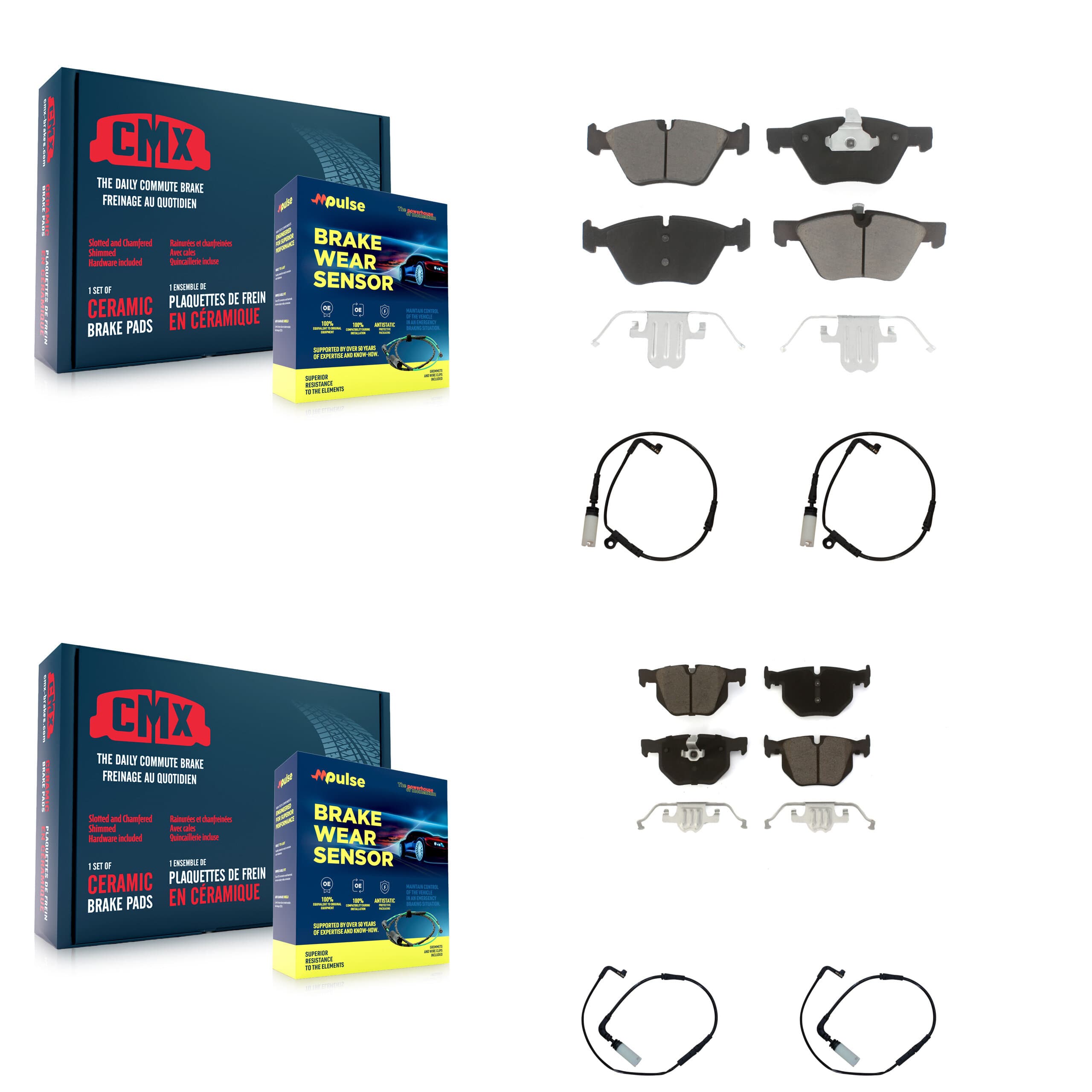 CMX - KCW-100320 - Front and Rear Disc Brake Pad Kits image 1