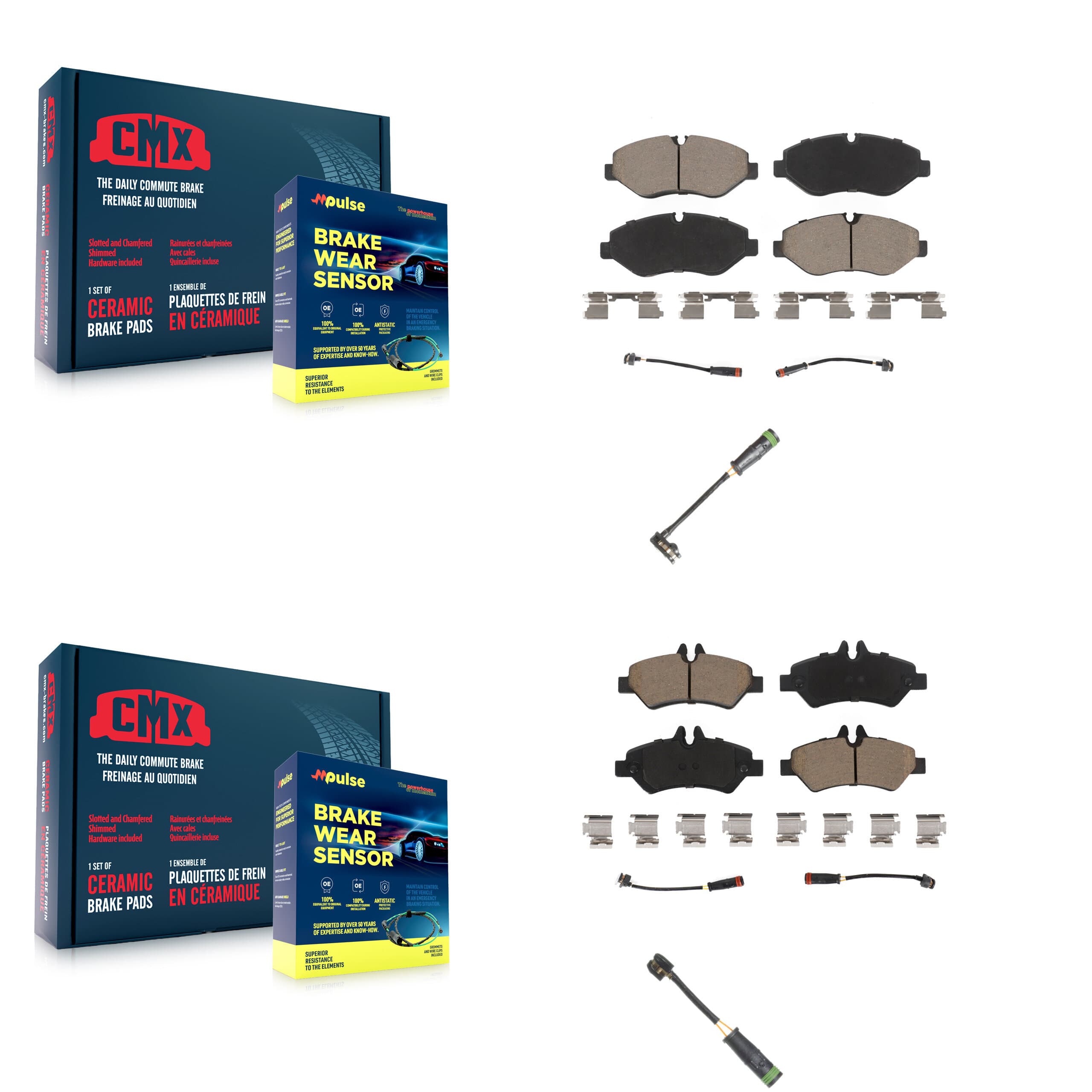 CMX - KCW-101011 - Front and Rear Disc Brake Pad Kits image 1