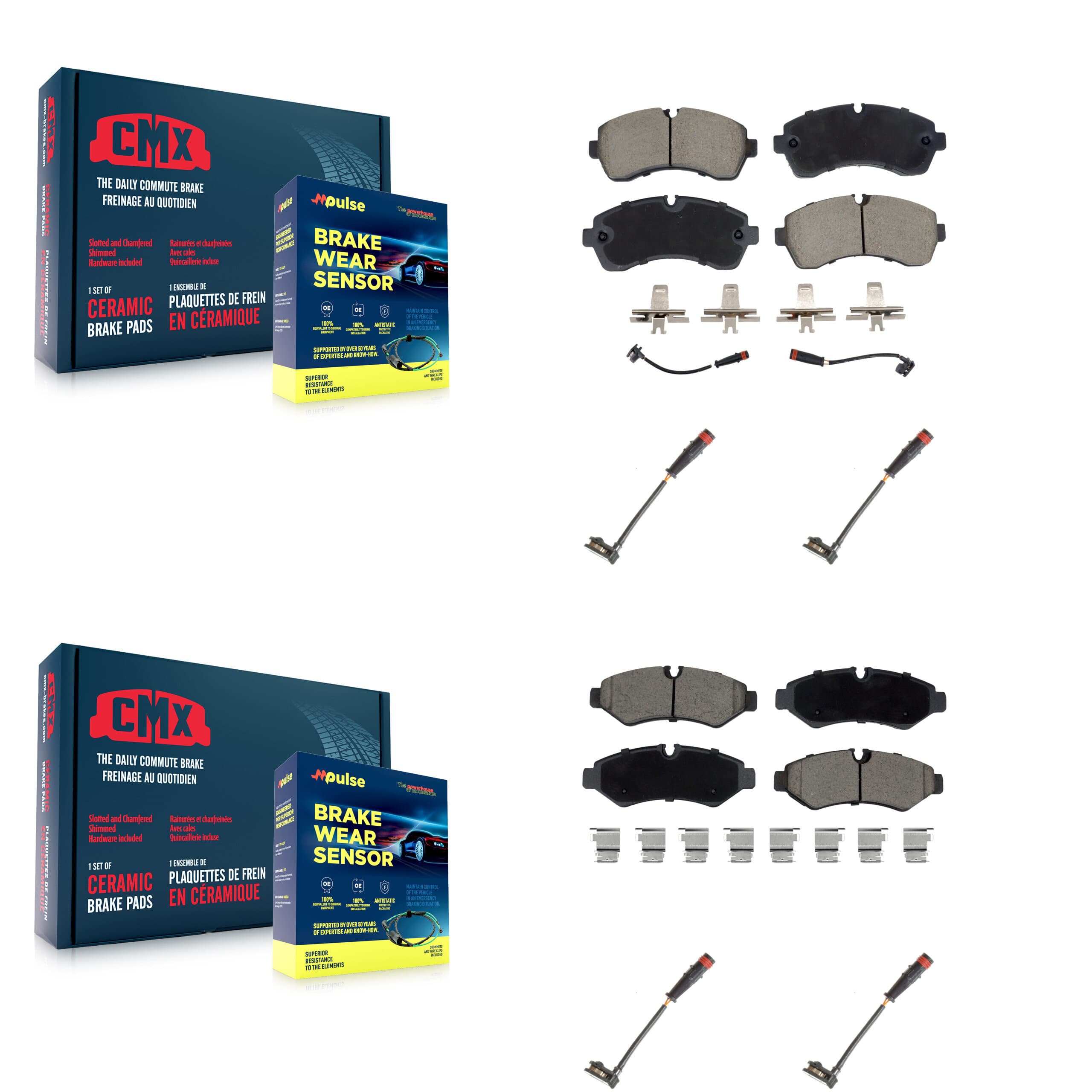 CMX - KCW-101097 - Front and Rear Disc Brake Pad Kits image 1