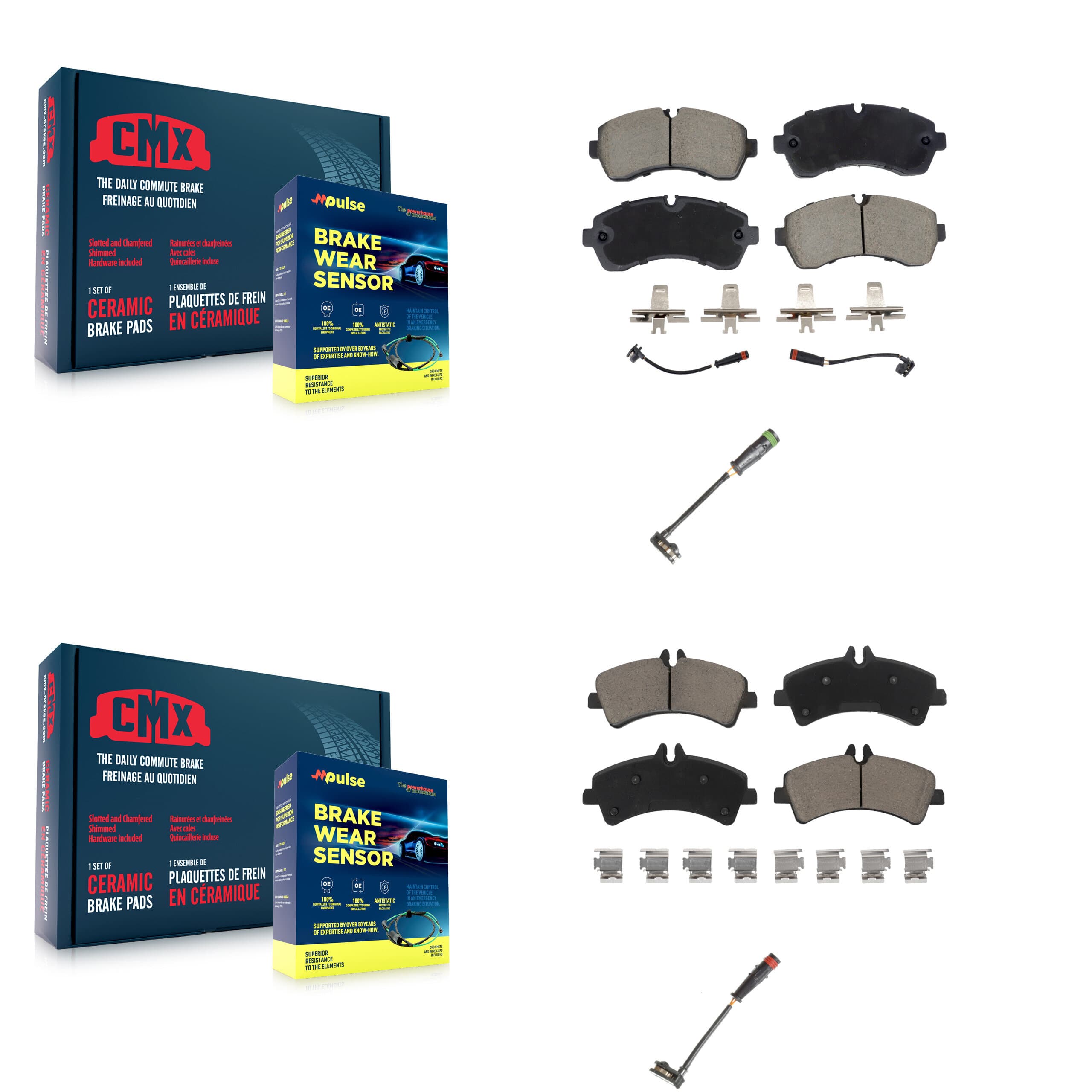 CMX - KCW-101149 - Front and Rear Disc Brake Pad Kits image 1